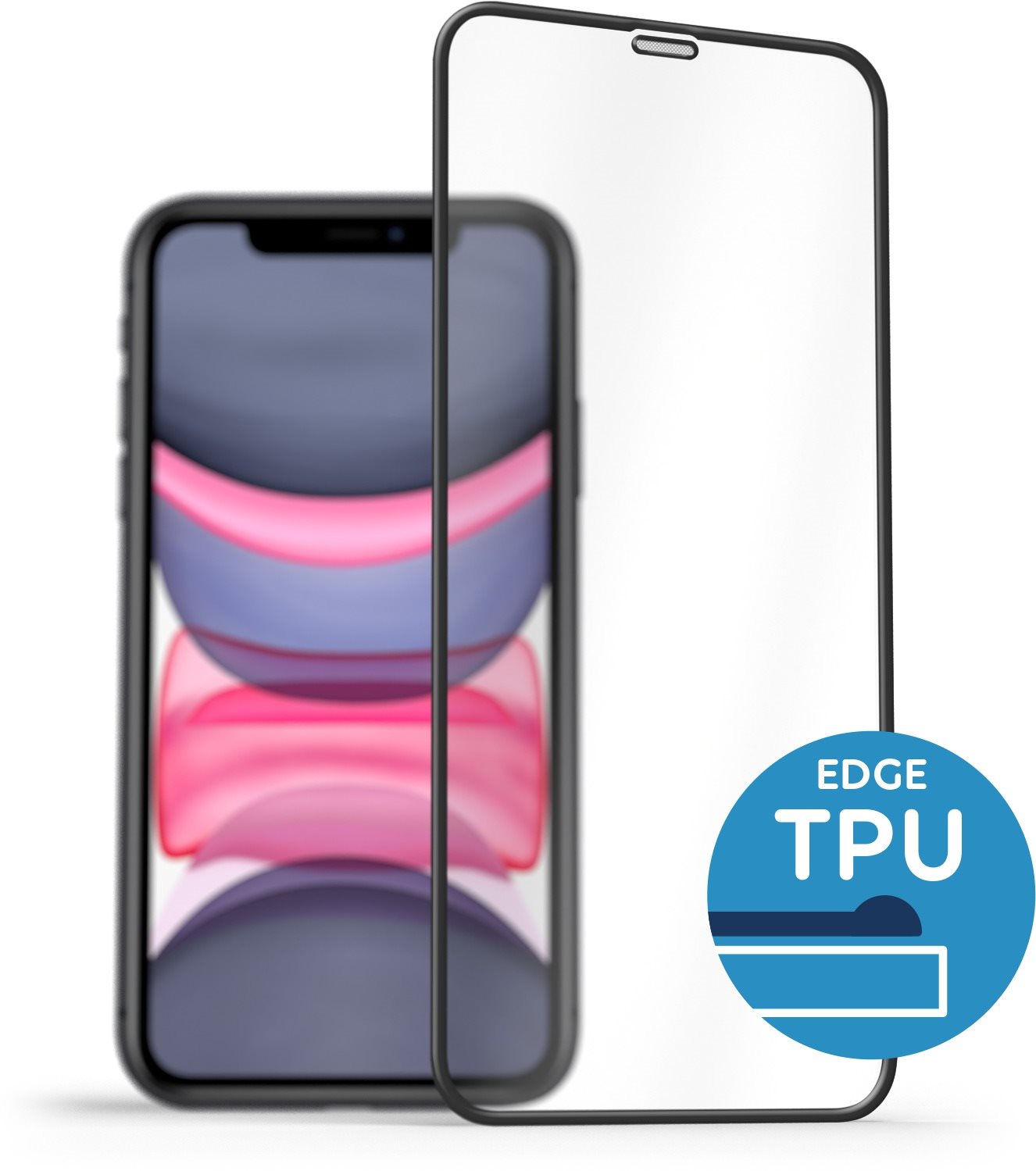 AlzaGuard 2.5D Glass with TPU Frame na iPhone 11 Pro/ X/ XS čierne...
