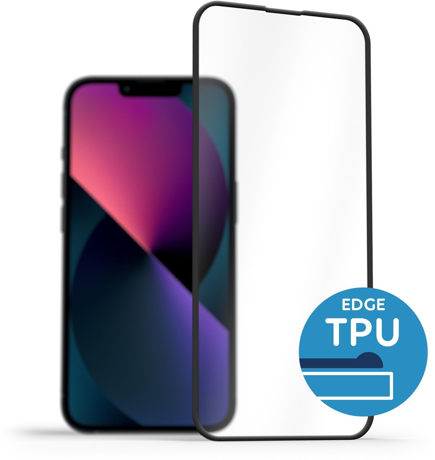 AlzaGuard Glass with TPU Frame iPhone 13 Mini 2.5D üvegfólia -...