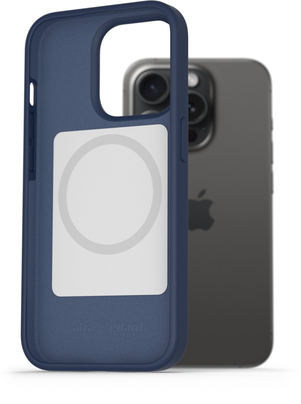 AlzaGuard Magsafe Silicone Case für das iPhone 15 Pro Max blau...