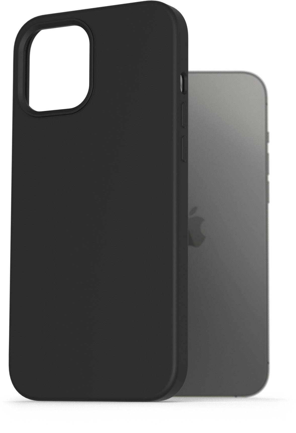AlzaGuard Magnetic Silicon Case for iPhone 12 Pro Max black Phone...