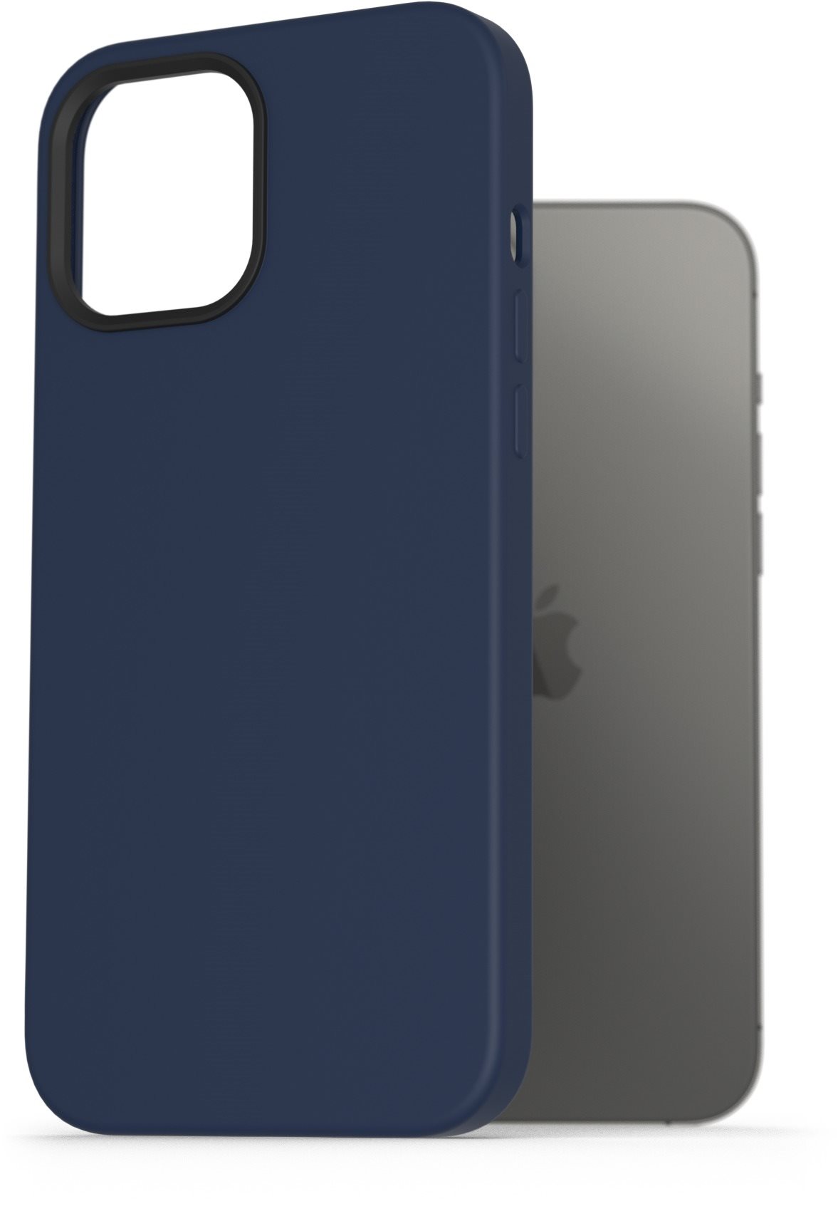 AlzaGuard Magnetic Silicon Case for iPhone 12 Pro Max blue Phone...