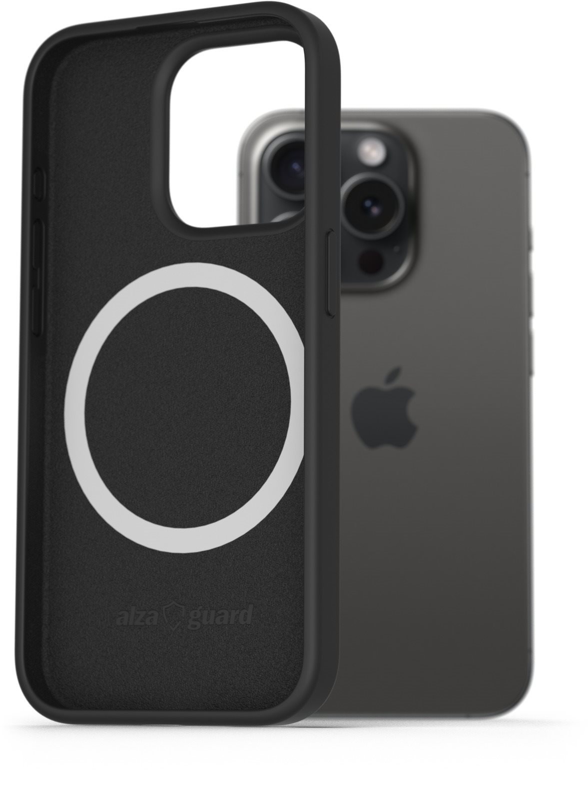 AlzaGuard Silicone Case Compatible with Magsafe iPhone 15 Pro...