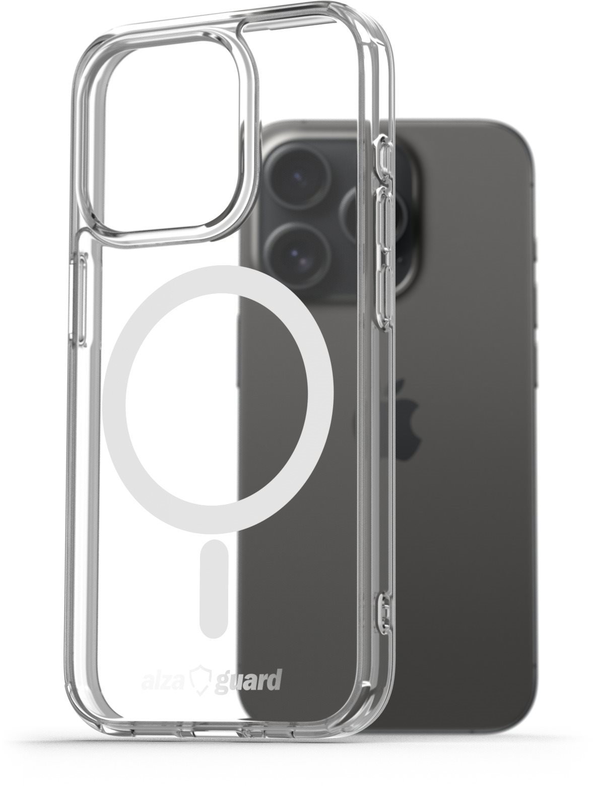 AlzaGuard Crystal Clear TPU Case Compatible with Magsafe iPhone 15...