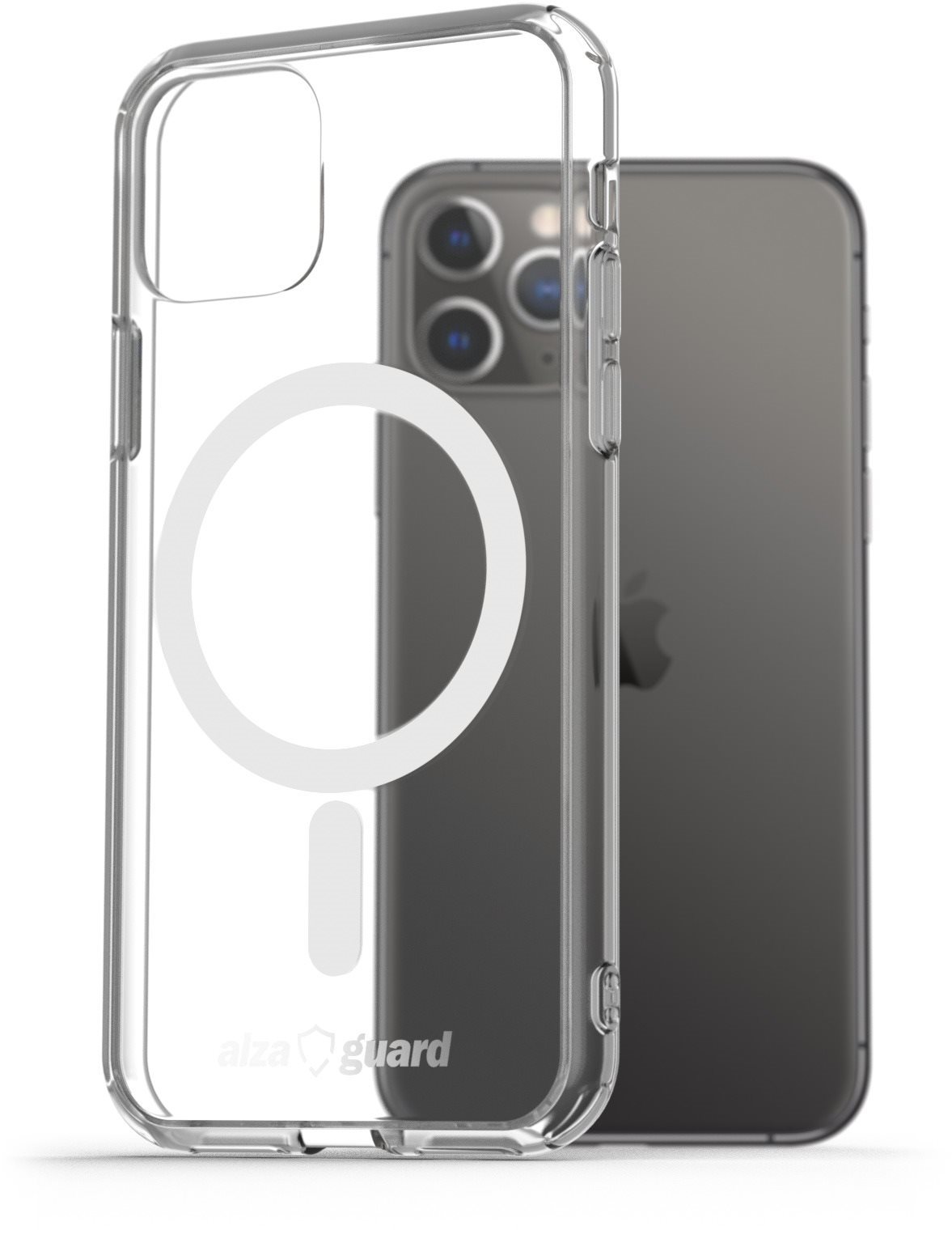 AlzaGuard Crystal Clear TPU Case Compatible with Magsafe iPhone 11...