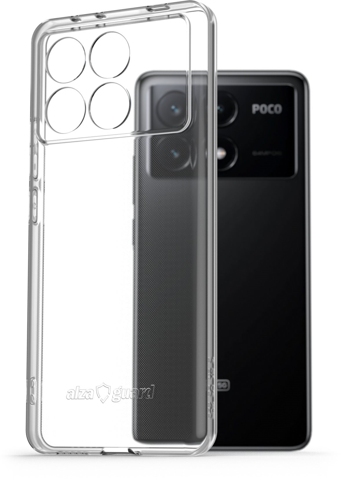 AlzaGuard Crystal Clear TPU Case für das POCO X6 Pro 5G Handyhülle