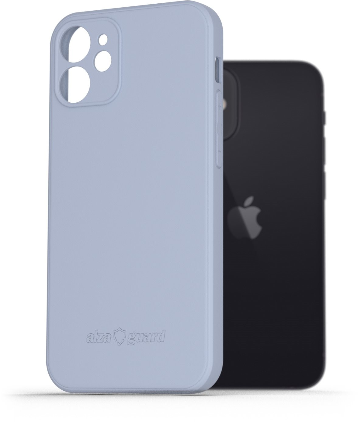 AlzaGuard Matte iPhone 12 mini világoskék TPU tok Telefon tok
