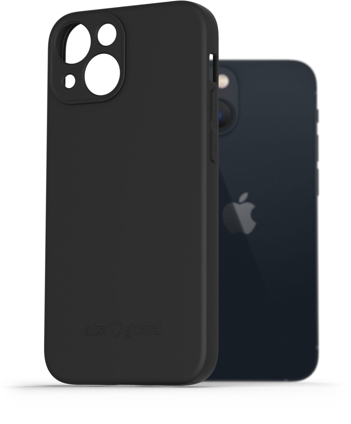 AlzaGuard Matte iPhone 13 mini fekete TPU tok Telefon tok
