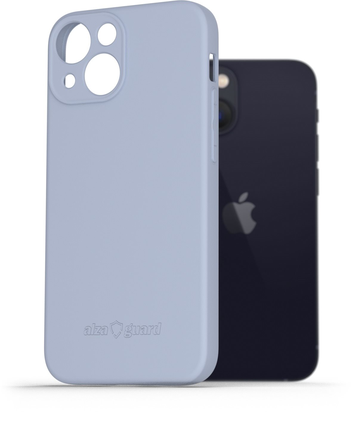 AlzaGuard Matte iPhone 13 mini világoskék TPU tok Telefon tok