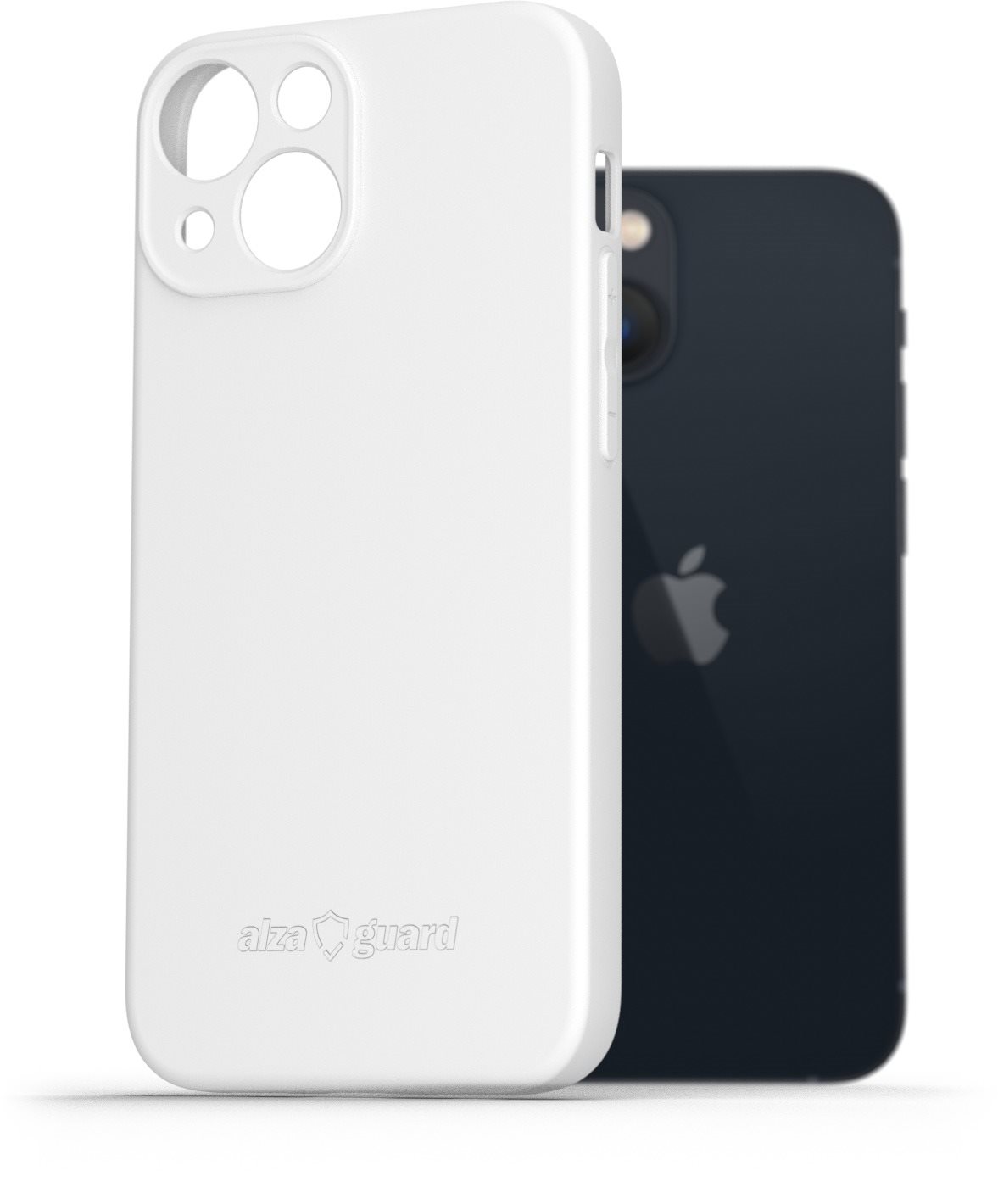 AlzaGuard Matte TPU Case für das iPhone 13 Mini weiß Handyhülle