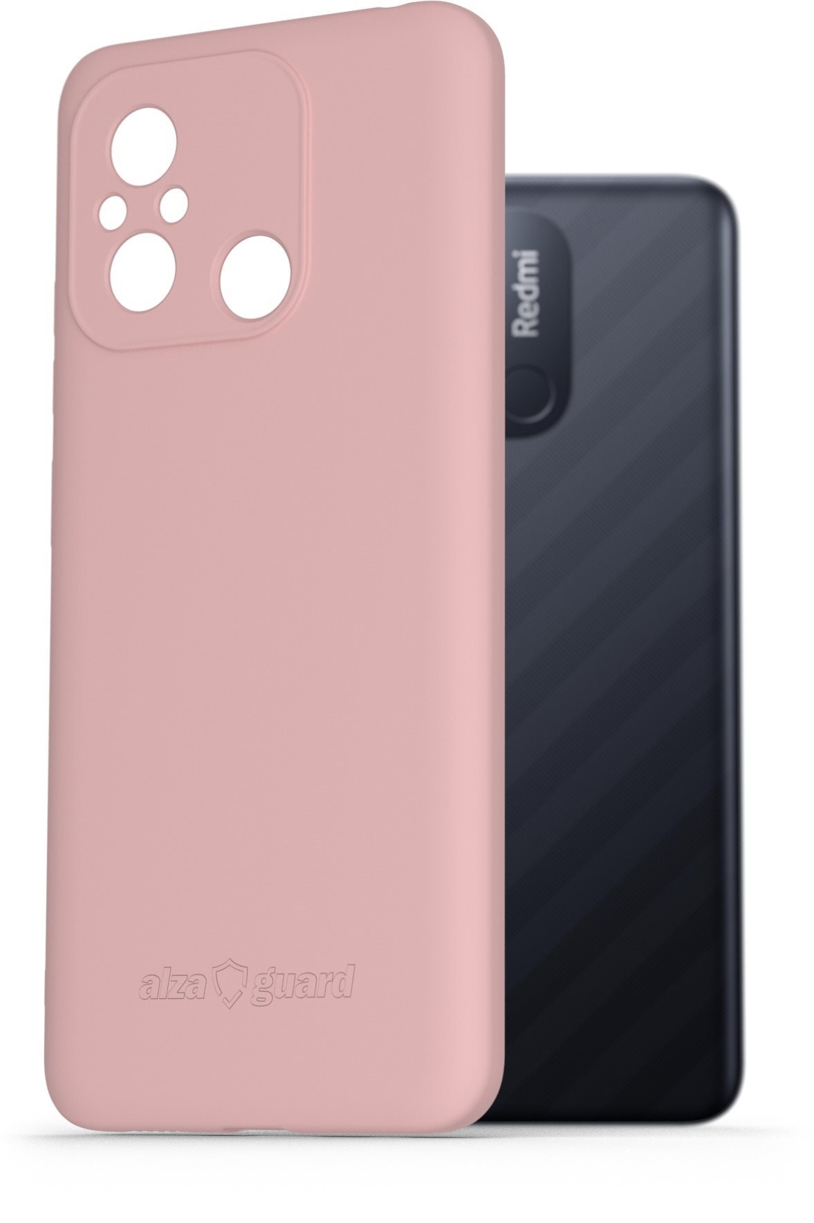 AlzaGuard Matte Xiaomi Redmi 12C rózsaszín TPU tok Telefon tok