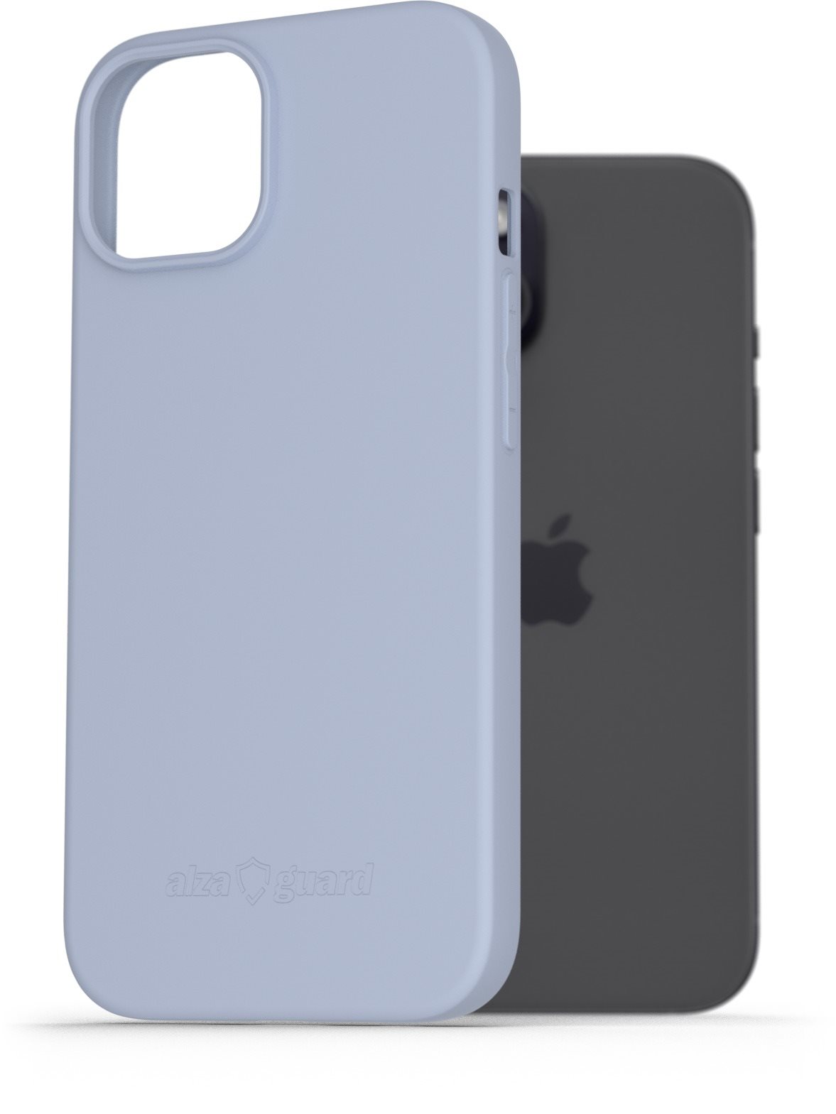 AlzaGuard Matte TPU Case für das iPhone 15 hellblau Handyhülle