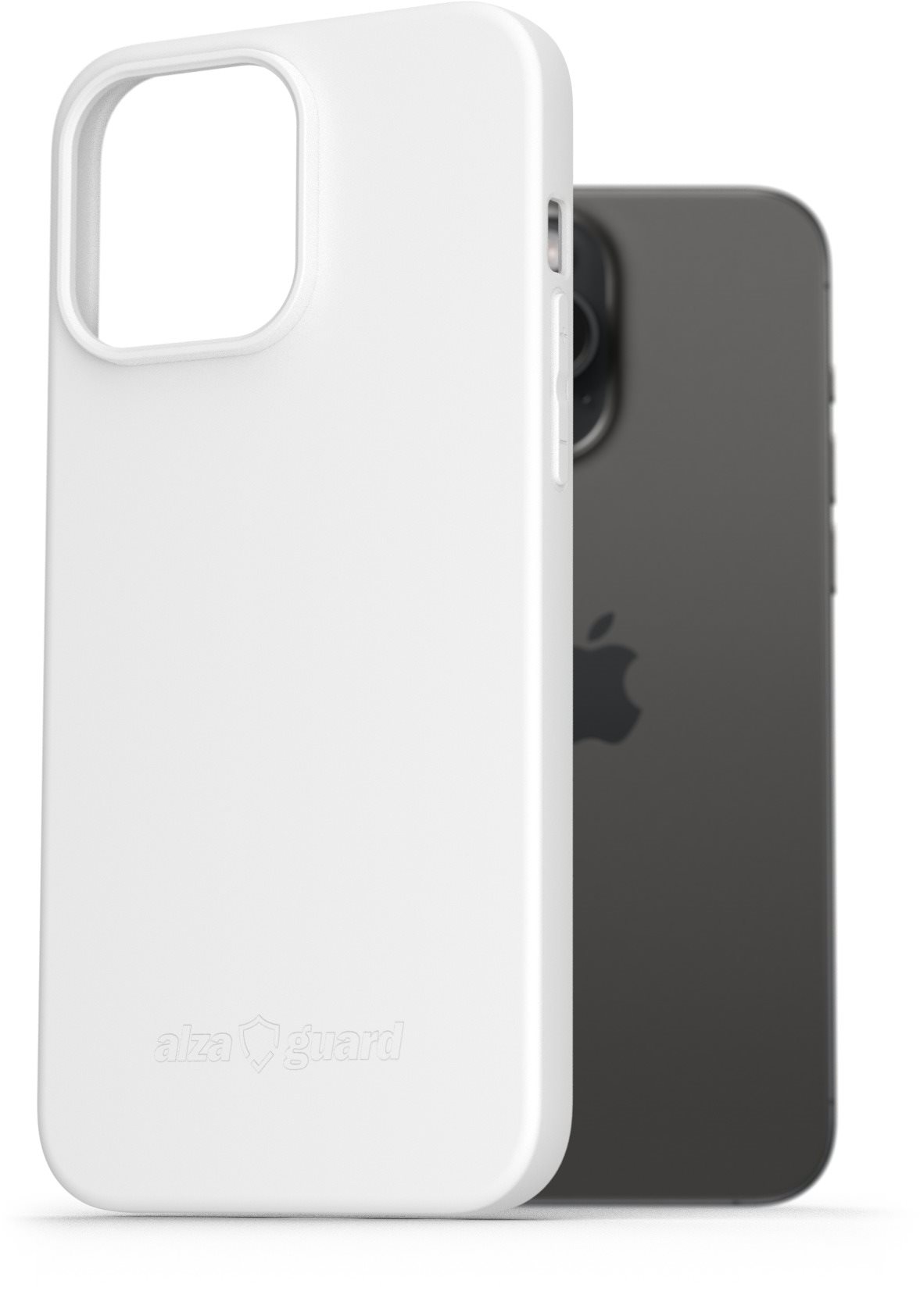 AlzaGuard Matte TPU Case für das iPhone 15 Pro Max weiß Handyhülle
