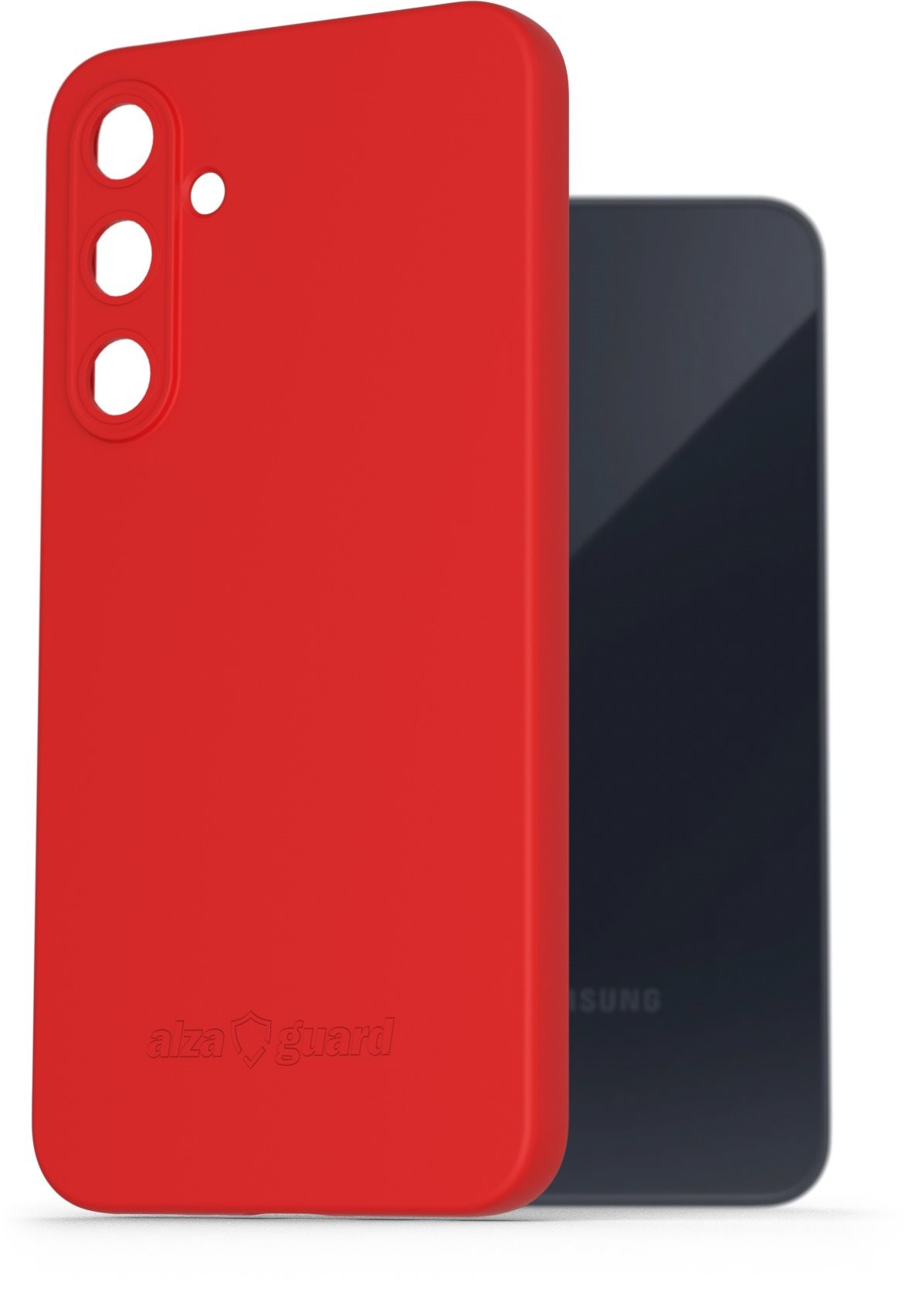 AlzaGuard Matte Samsung Galaxy A35 5G piros TPU tok Telefon tok