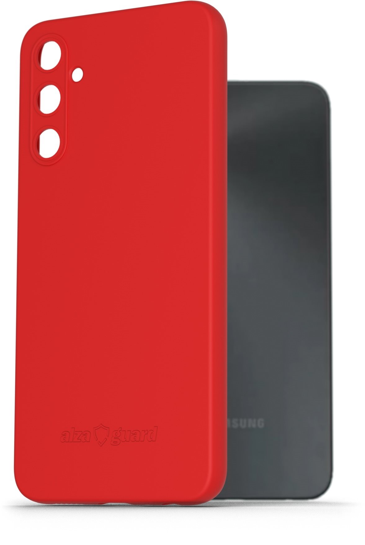 AlzaGuard Matte Samsung Galaxy A05s piros TPU tok Telefon tok