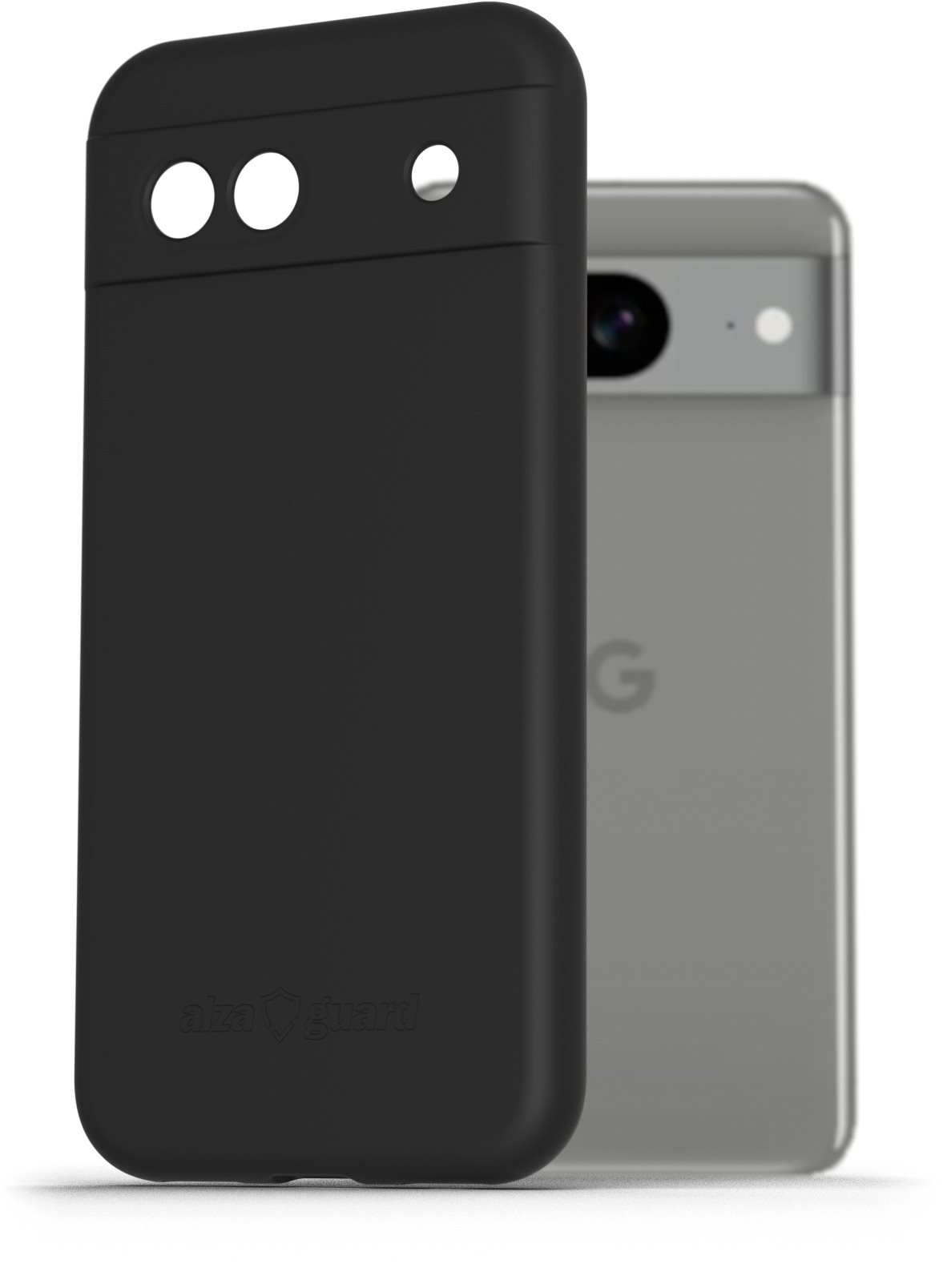 AlzaGuard Matte TPU Case für das Google Pixel 8A schwarz Handyhülle