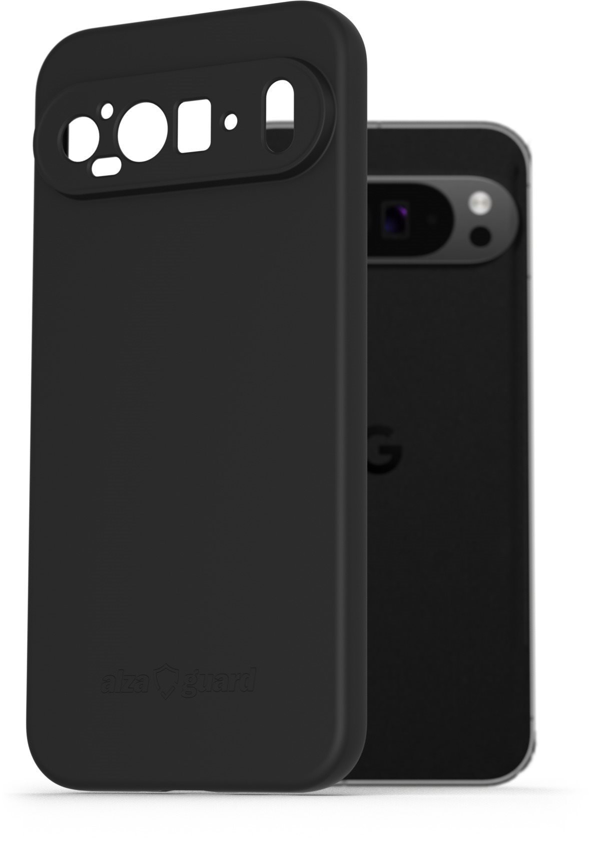 AlzaGuard Matte Google Pixel 9 Pro fekete TPU tok Telefon tok