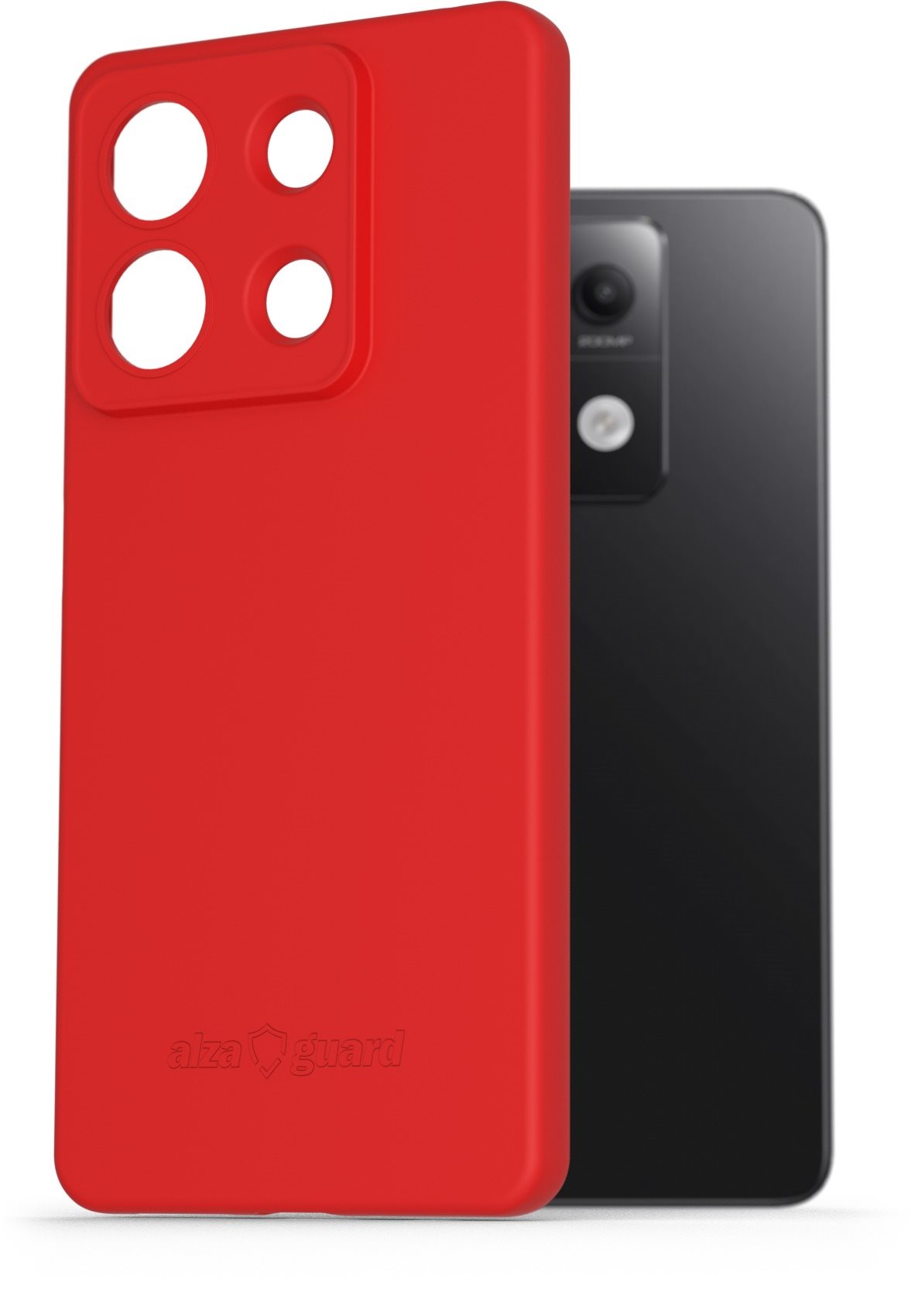 AlzaGuard Matte TPU Case für Xiaomi Redmi Note 13 5G rot Handyhülle