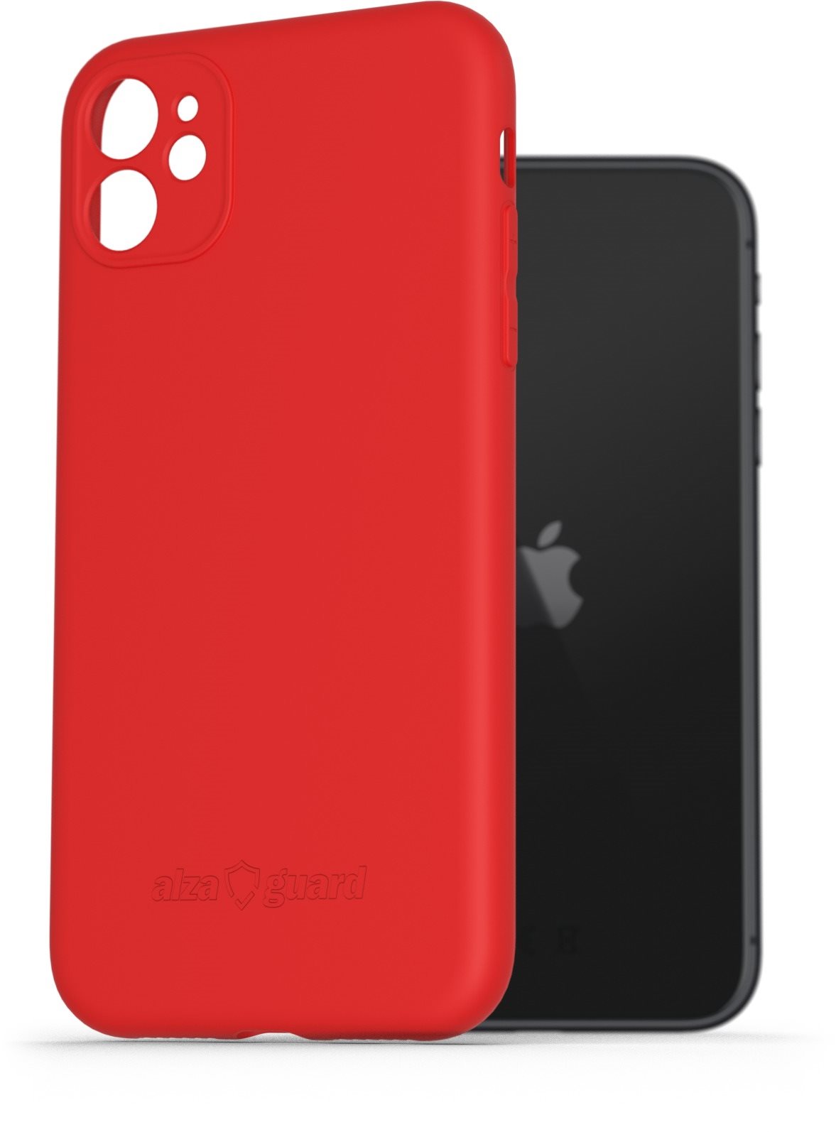 AlzaGuard Matte iPhone 11 piros TPU tok Telefon tok