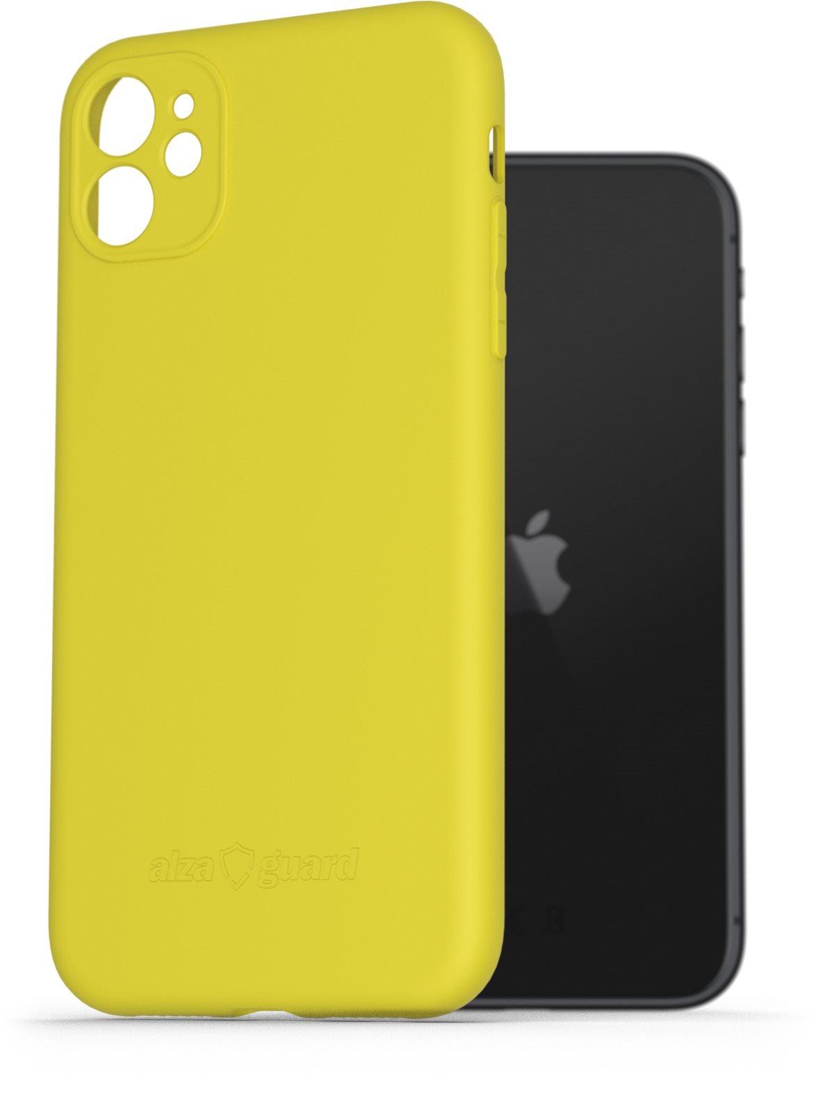 AlzaGuard Matte iPhone 11 sárga TPU tok Telefon tok