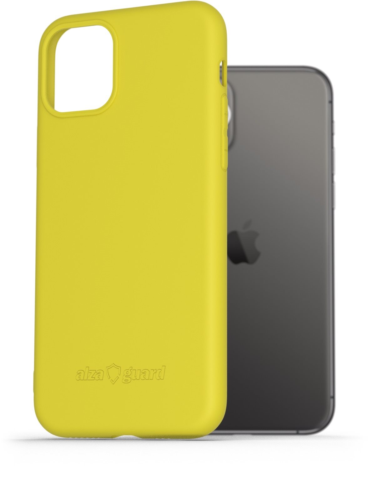 AlzaGuard Matte iPhone 11 Pro sárga TPU tok Telefon tok