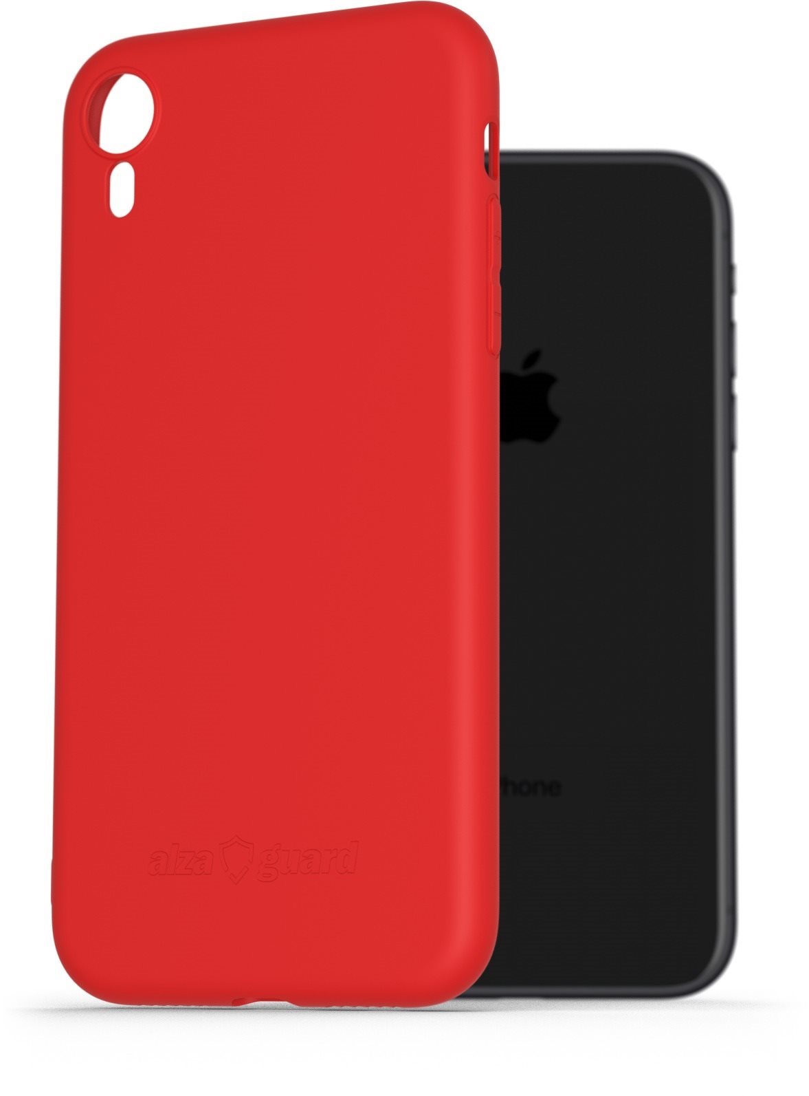 AlzaGuard Matte iPhone XR piros TPU tok Telefon tok