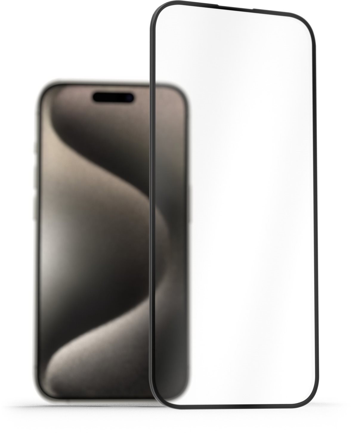 AlzaGuard FullCover iPhone 15 Pro 2.5D üvegfólia Üvegfólia