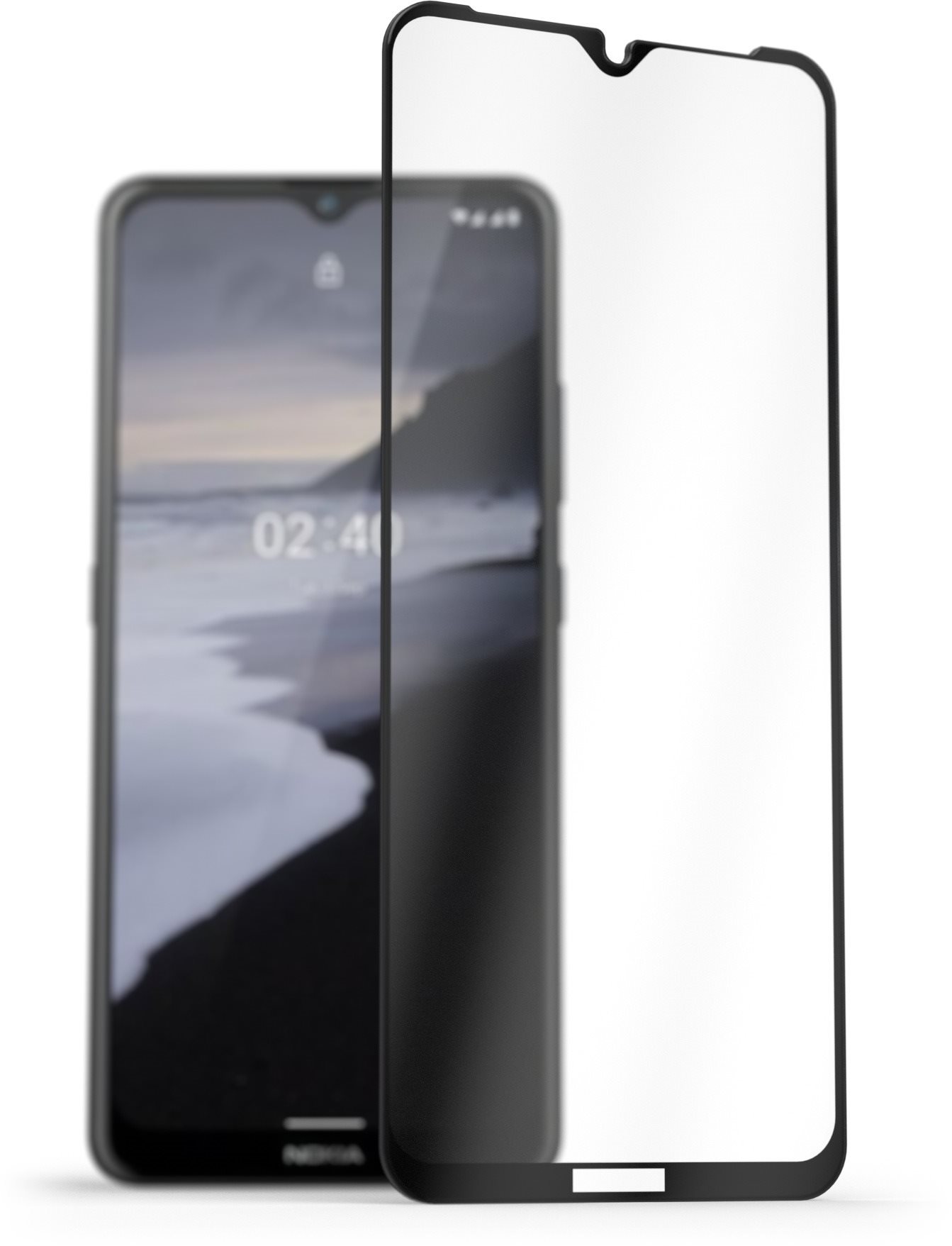 AlzaGuard 2.5D FullCover Glass Protector for Nokia 2.4 Black Glass...