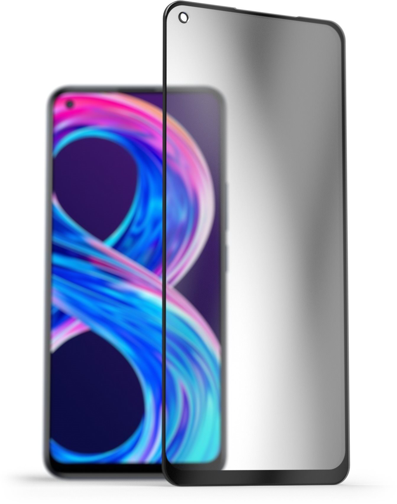 AlzaGuard 2.5D FullCover Privacy Glass Protector for Realme 8 Pro...