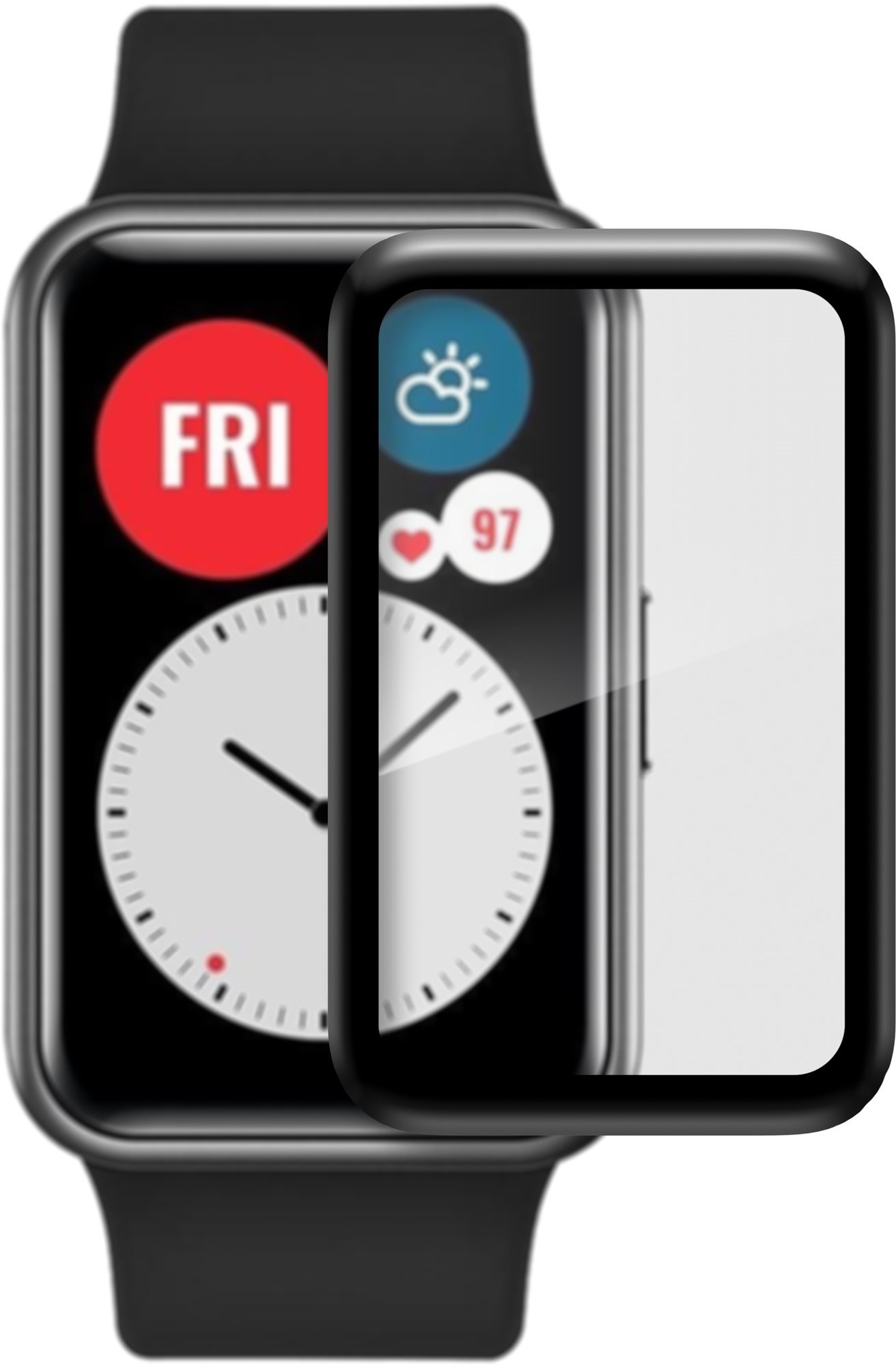 AlzaGuard FlexGlass for Huawei Watch Fit Glass Screen Protector