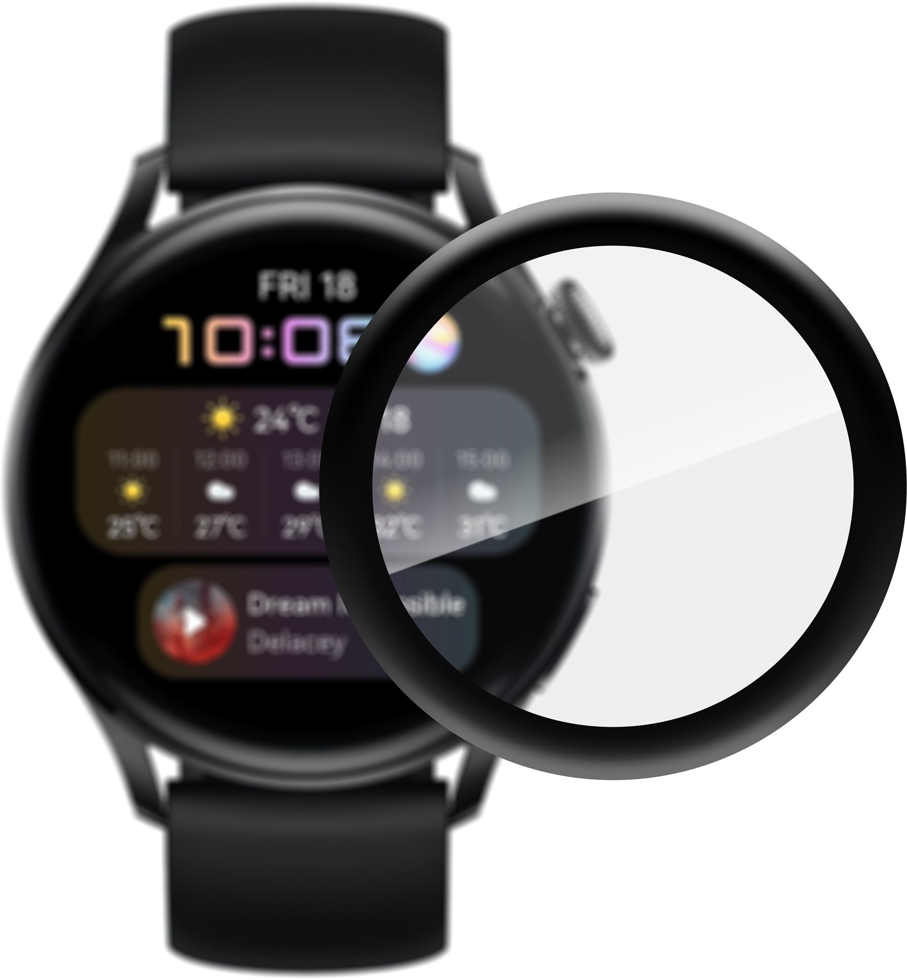 AlzaGuard FlexGlass for Huawei Watch 3 Glass Screen Protector