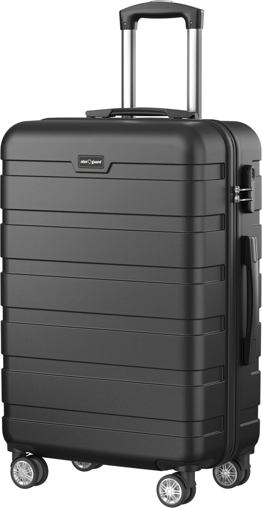 AlzaGuard Traveler Suitcase, veľkosť M – čierny Cestovný kufor