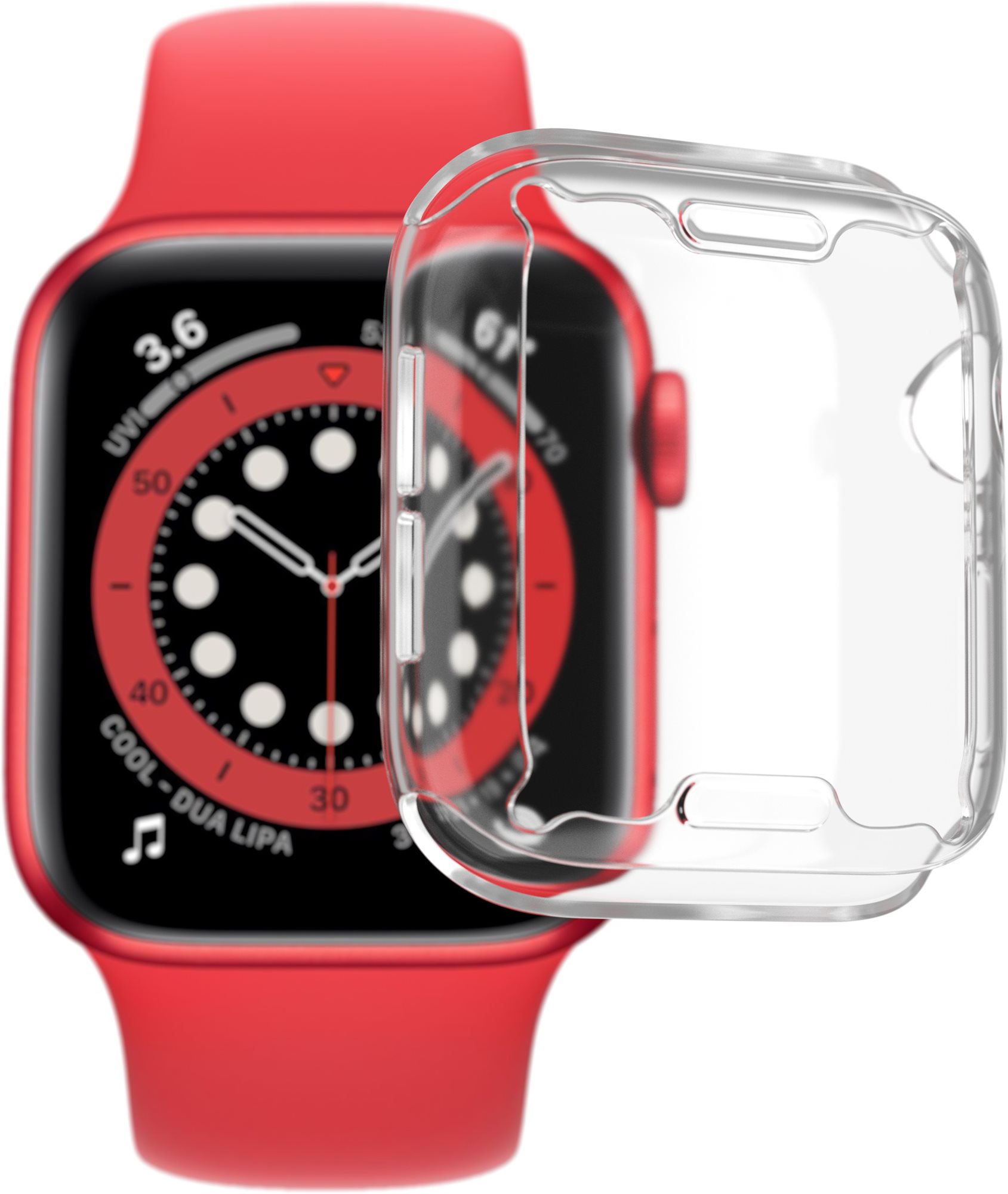AlzaGuard Crystal Clear TPU FullCase pour Apple Watch 40mm Coque...