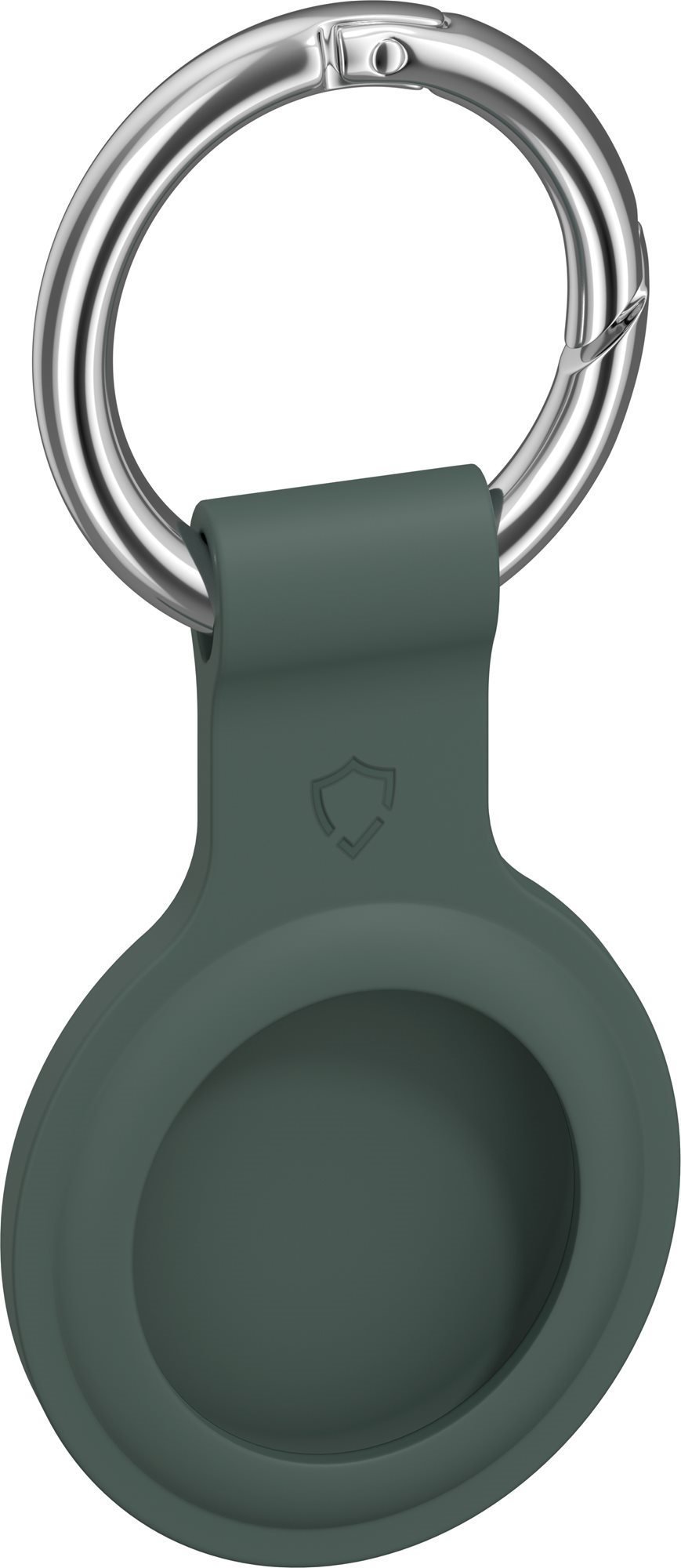 AlzaGuard Silicone Keychain for Airtag Green AirTag Key Ring