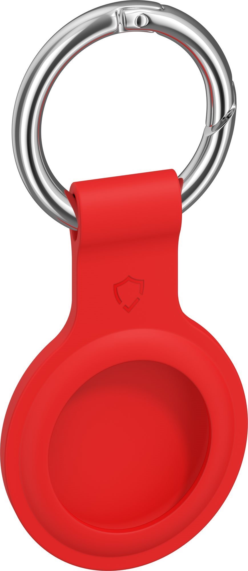 AlzaGuard Silicone Keychain for Airtag Red AirTag Key Ring