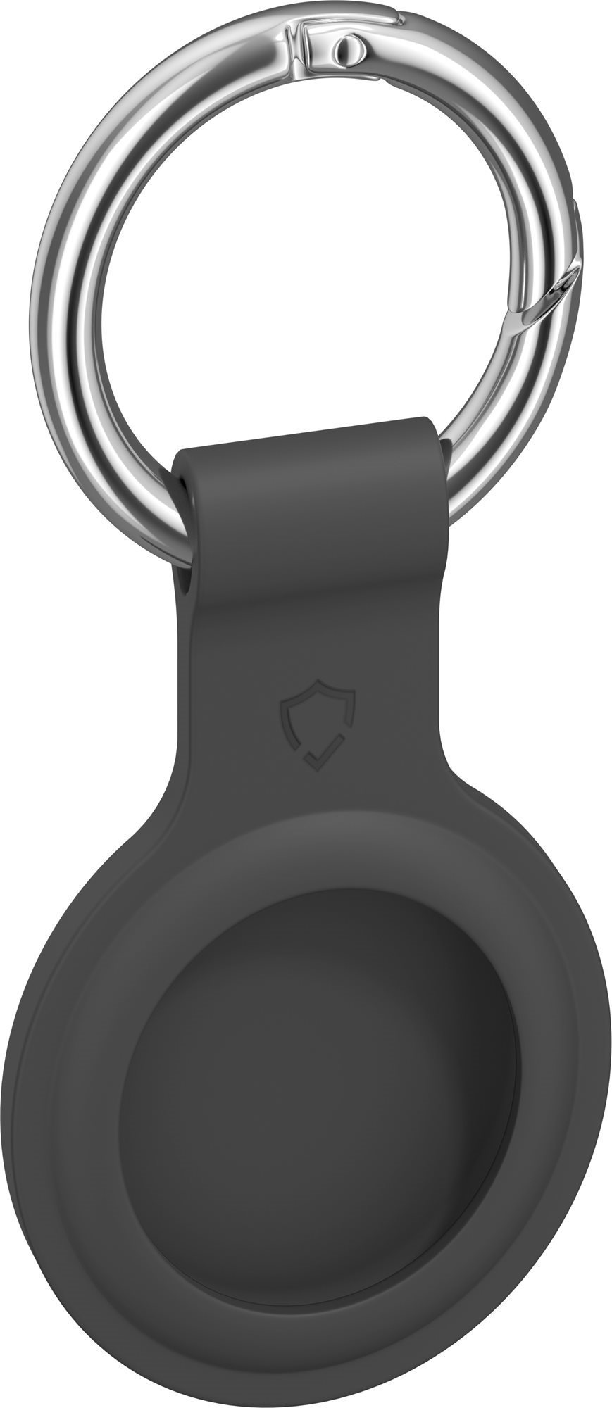 AlzaGuard Silicone Keychain for Airtag Grey AirTag Key Ring