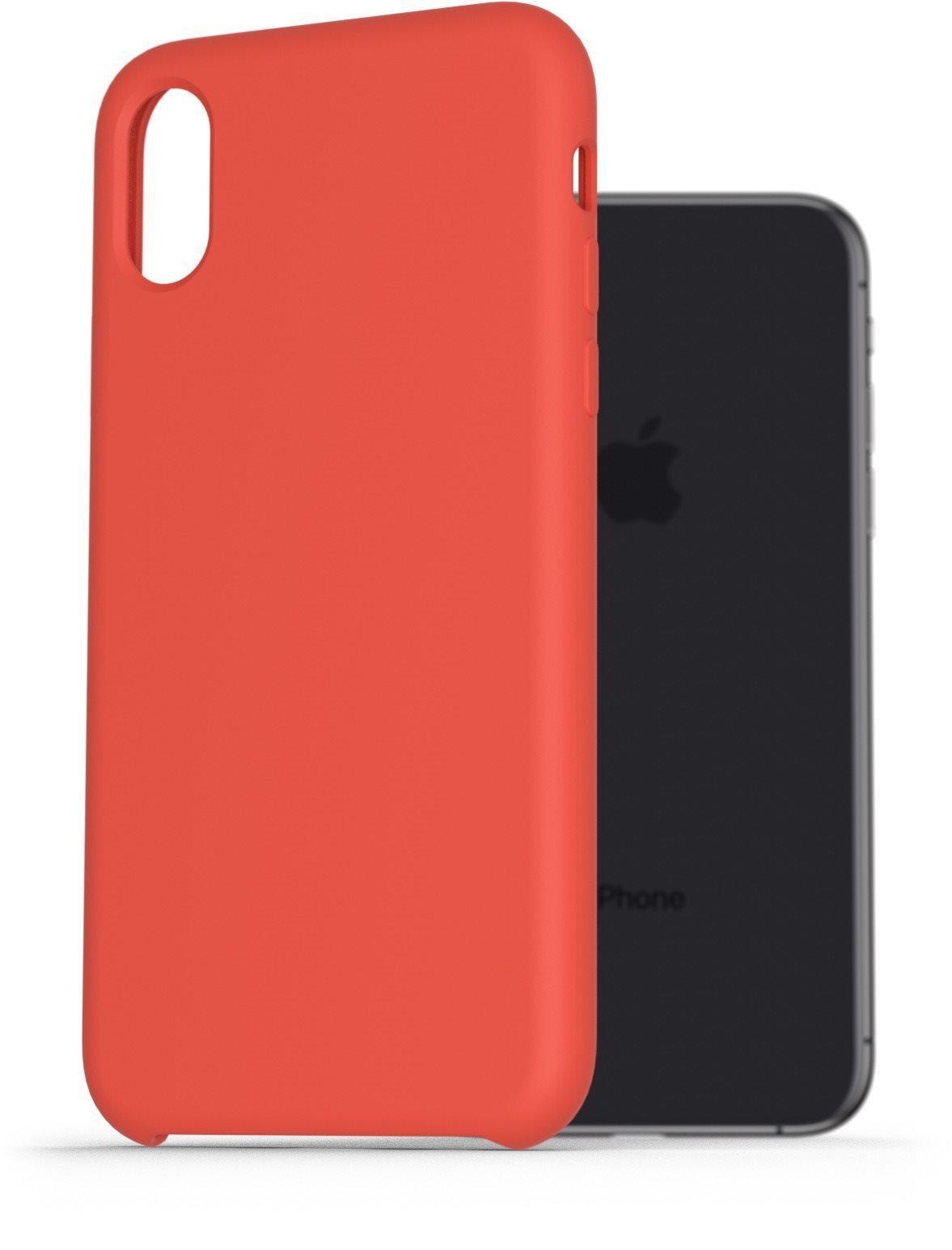 AlzaGuard Premium Liquid Silicone Case pour iPhone X / Xs rouge...