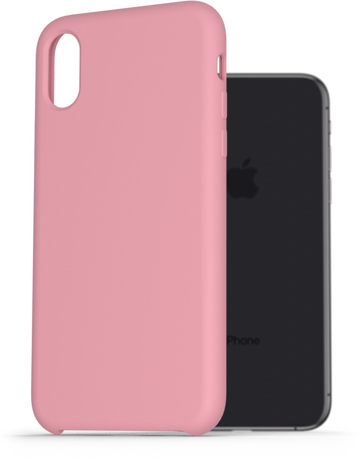 AlzaGuard Premium Liquid Silicone Case iPhone X / Xs rózsaszín tok...