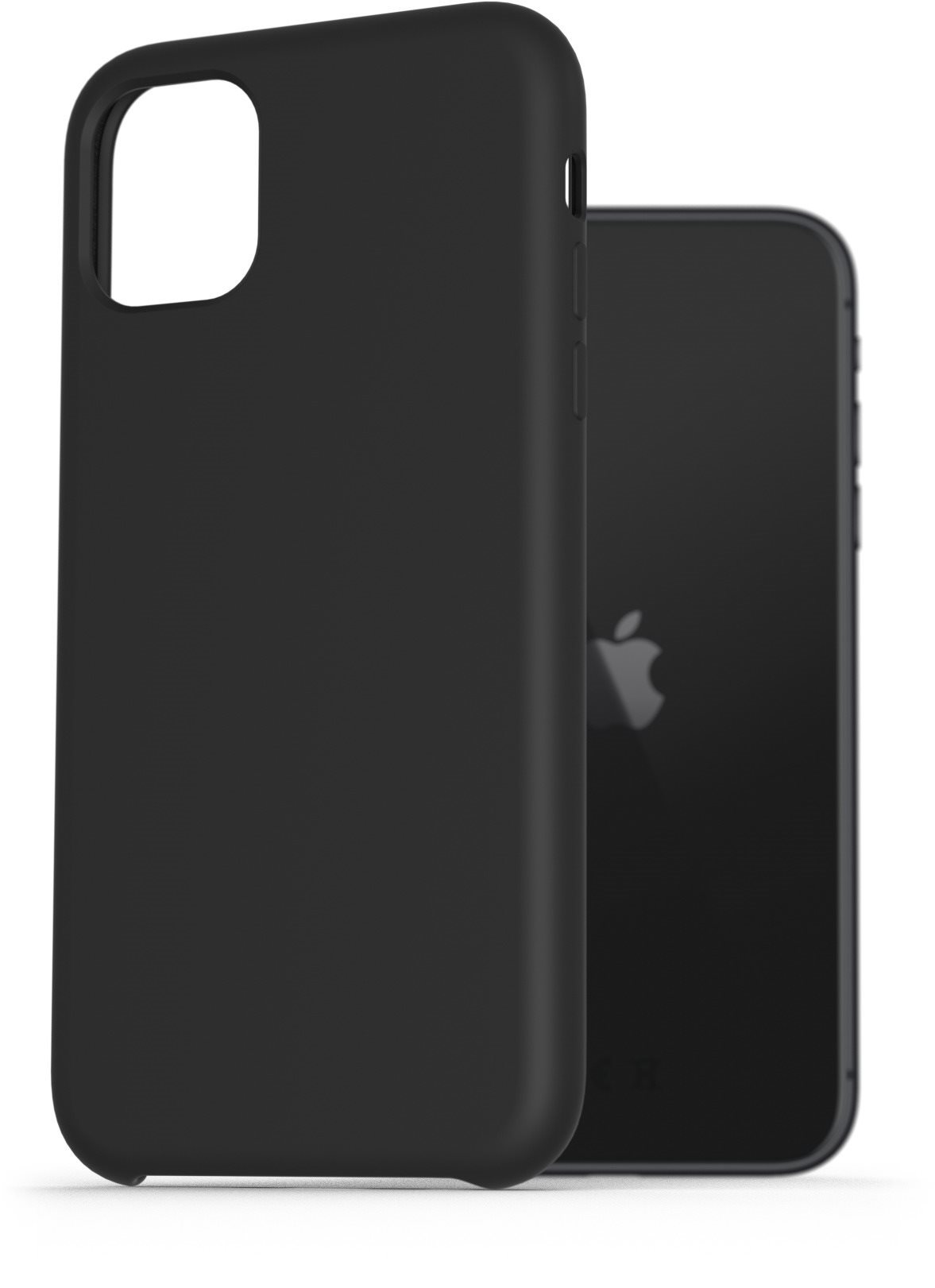 AlzaGuard Premium Liquid Silicone Case for iPhone 11 Black Phone...