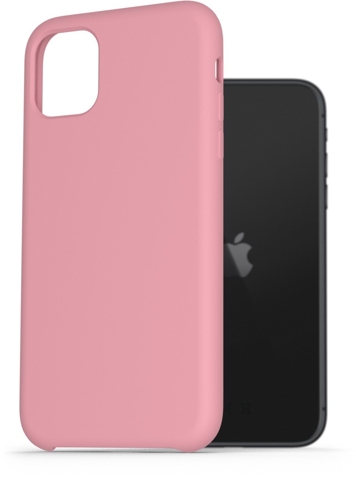 AlzaGuard Premium Liquid Silicone Case iPhone 11 rózsaszín tok...