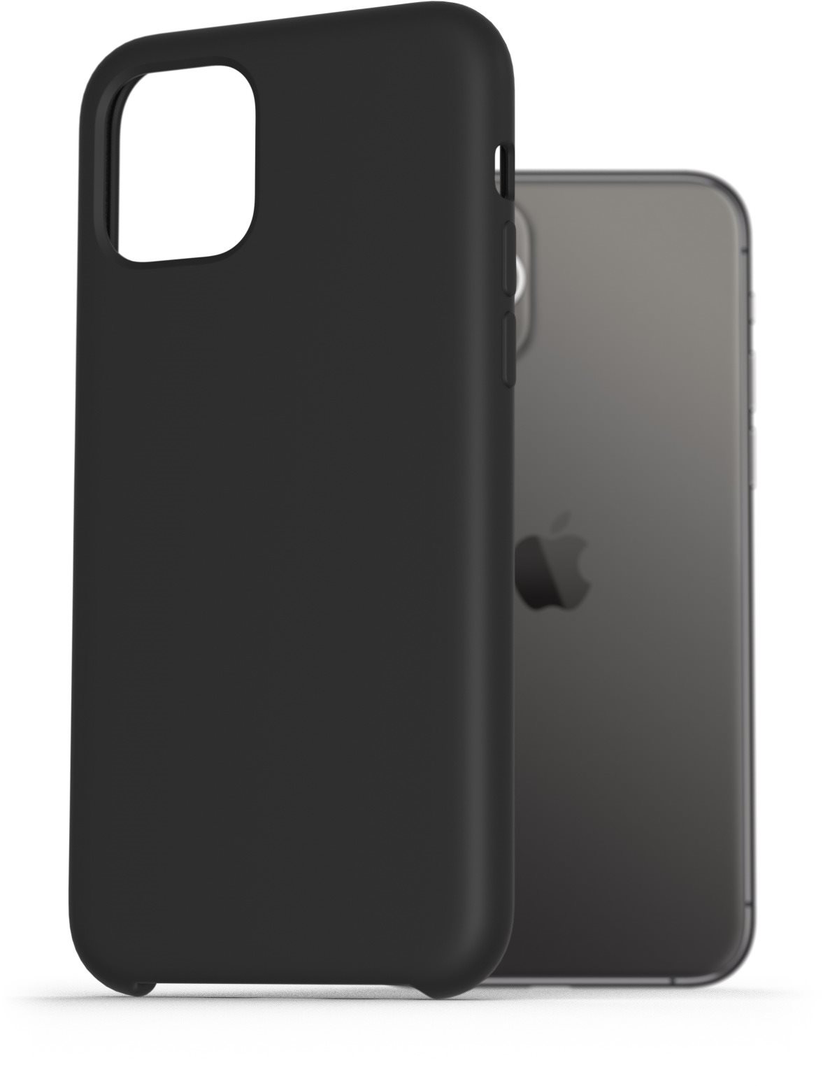 AlzaGuard Premium Liquid Silicone Case for iPhone 11 Pro Black...