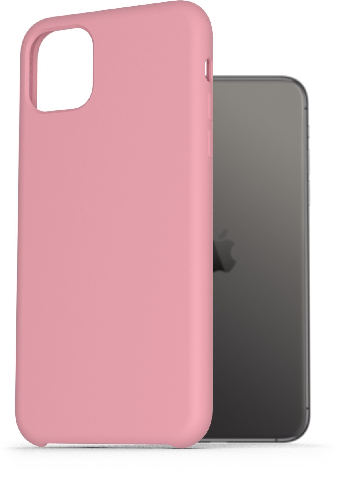 AlzaGuard Premium Liquid Silicone Case for iPhone 11 Pro Max Pink...