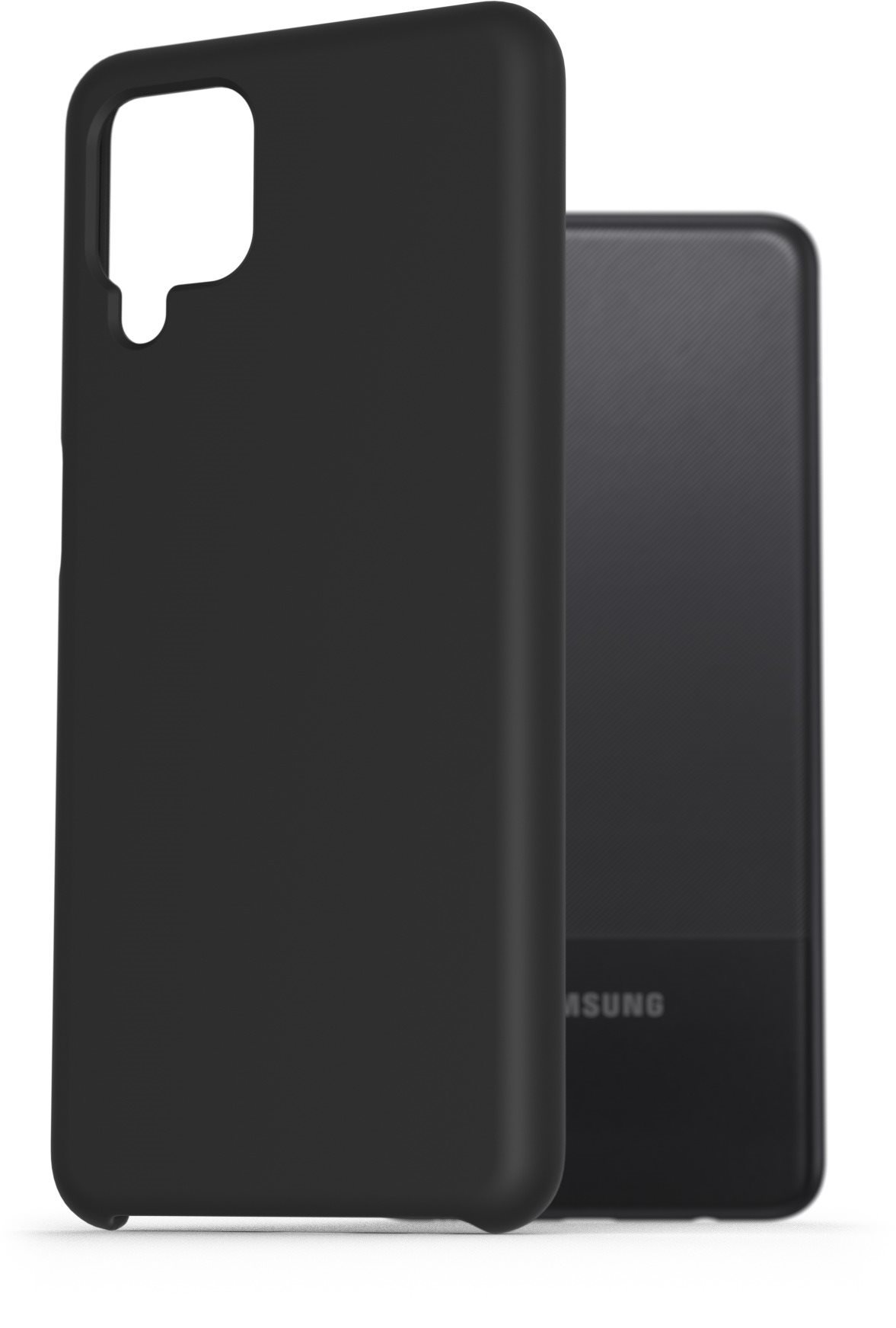 AlzaGuard Premium Liquid Silicone Case for Samsung Galaxy A12 Black...