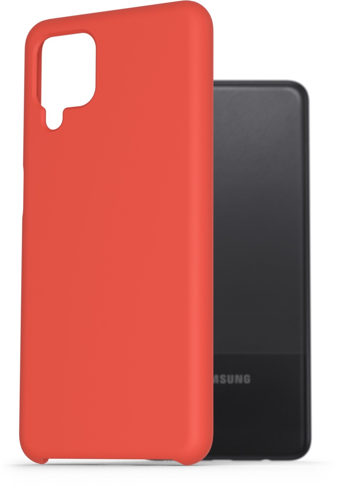 AlzaGuard Premium Liquid Silicone Case for Samsung Galaxy A12 Red...