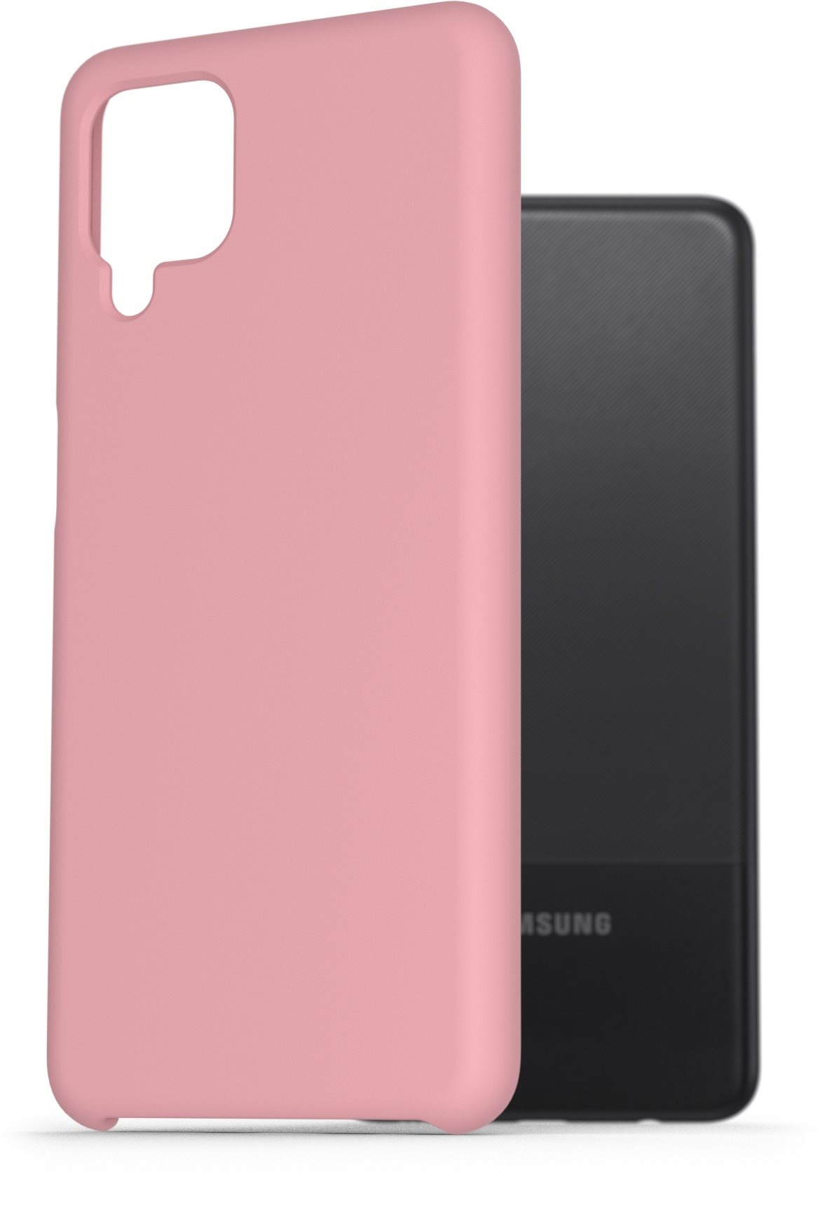AlzaGuard Premium Liquid Silicone Case for Samsung Galaxy A12 Pink...