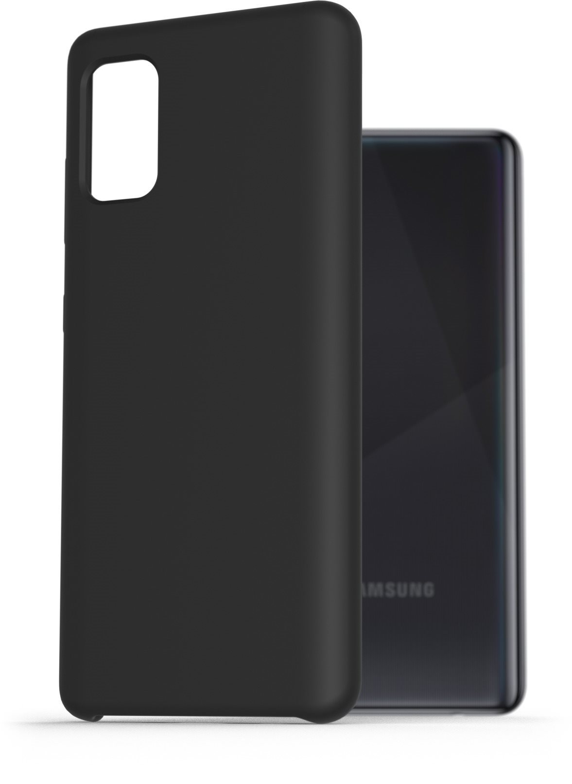 AlzaGuard Premium Liquid Silicone Case for Samsung Galaxy A41 Black...
