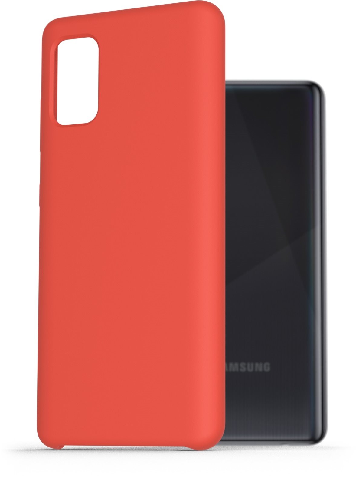 AlzaGuard Premium Liquid Silicone Case for Samsung Galaxy A41 Red...