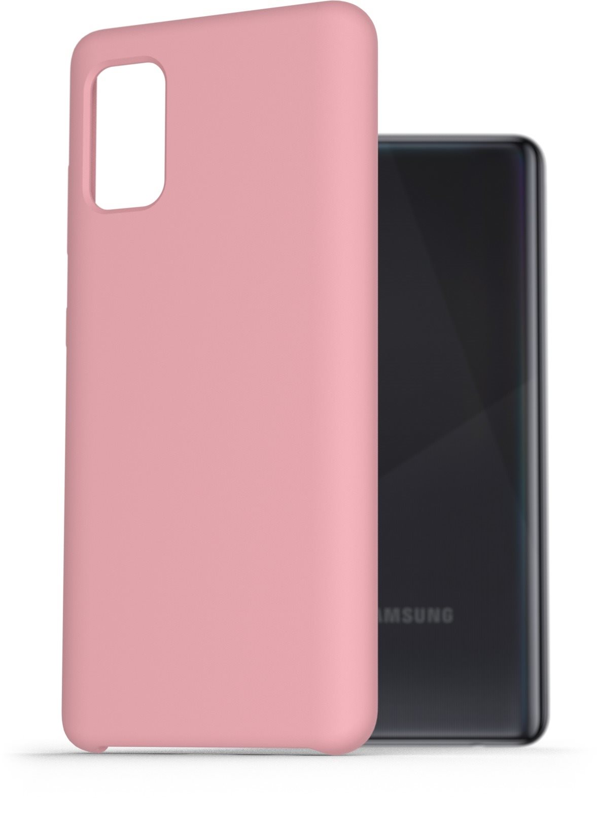 AlzaGuard Premium Liquid Silicone Case for Samsung Galaxy A41 Pink...