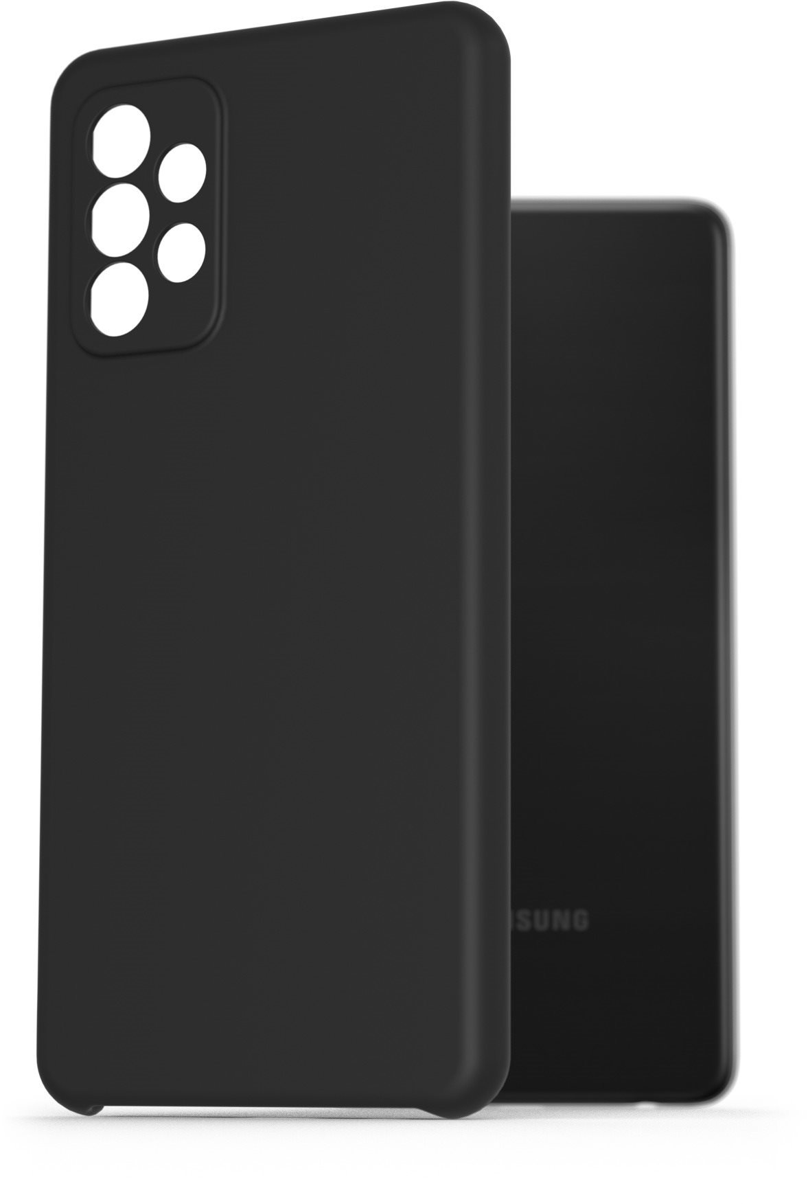 AlzaGuard Premium Liquid Silicone Case for Samsung Galaxy A72 Black...