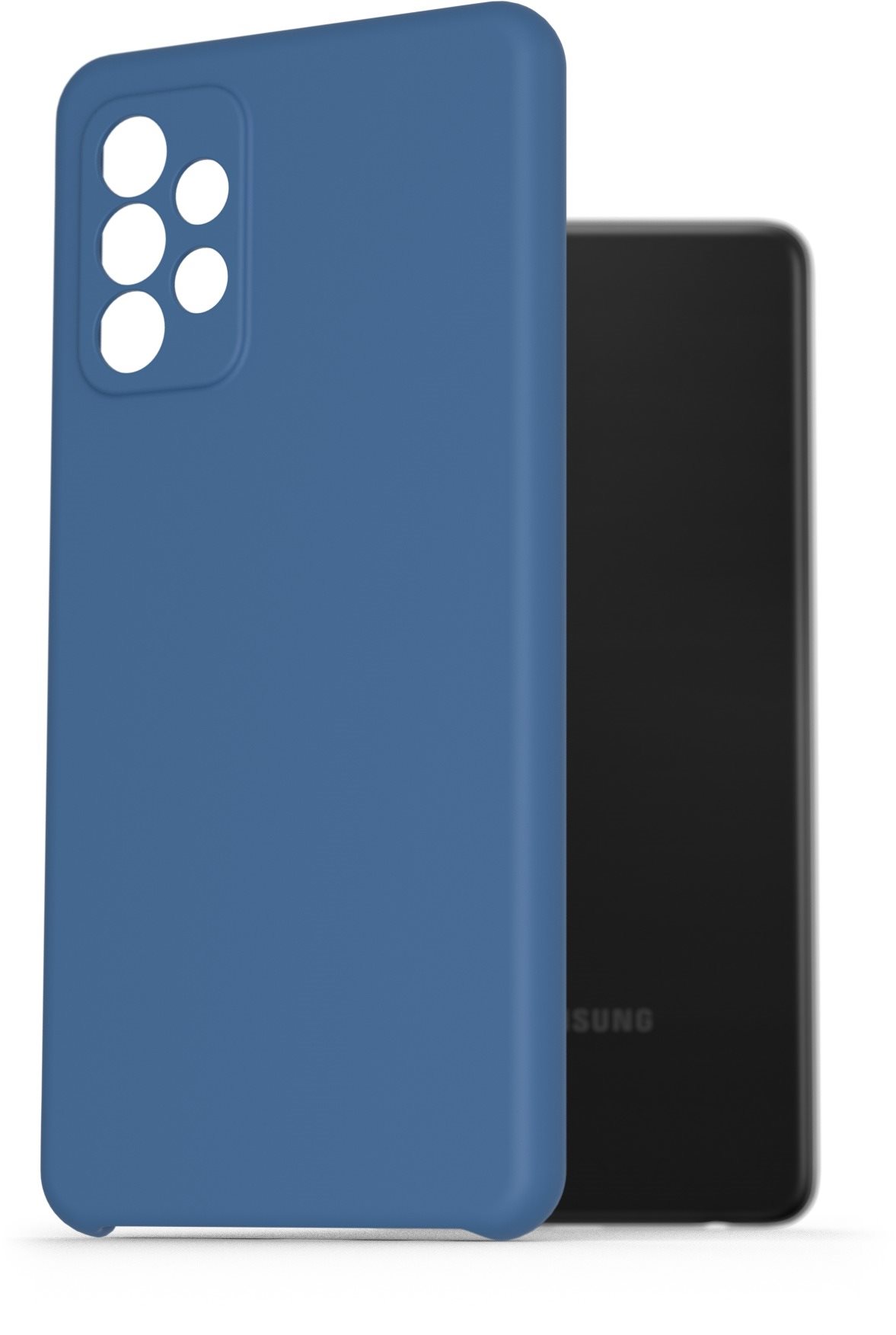 AlzaGuard Premium Liquid Silicone Case for Samsung Galaxy A72 Blue...