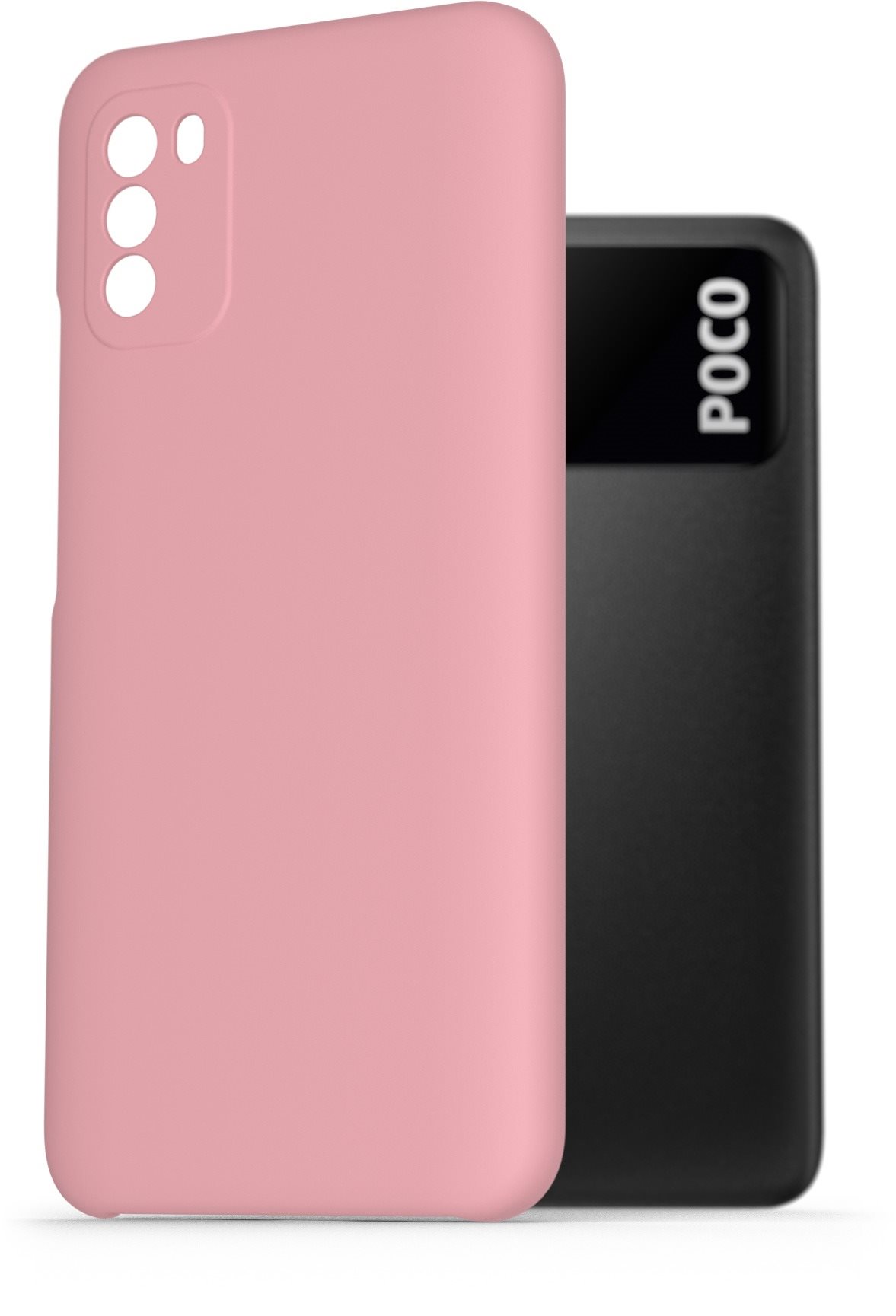 AlzaGuard Premium Liquid Silicone Case for Xiaomi POCO M3 pink...